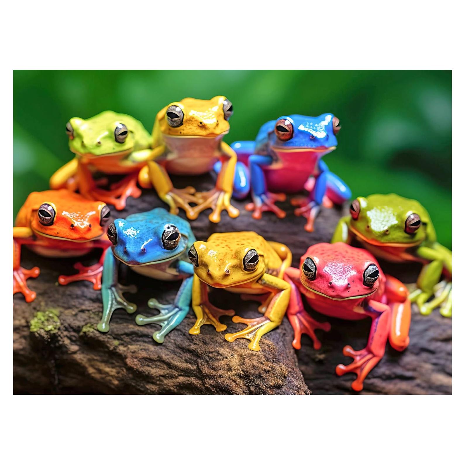 Rompecabezas 1000 Piezas Cross & Glory Rainbow Ribbit