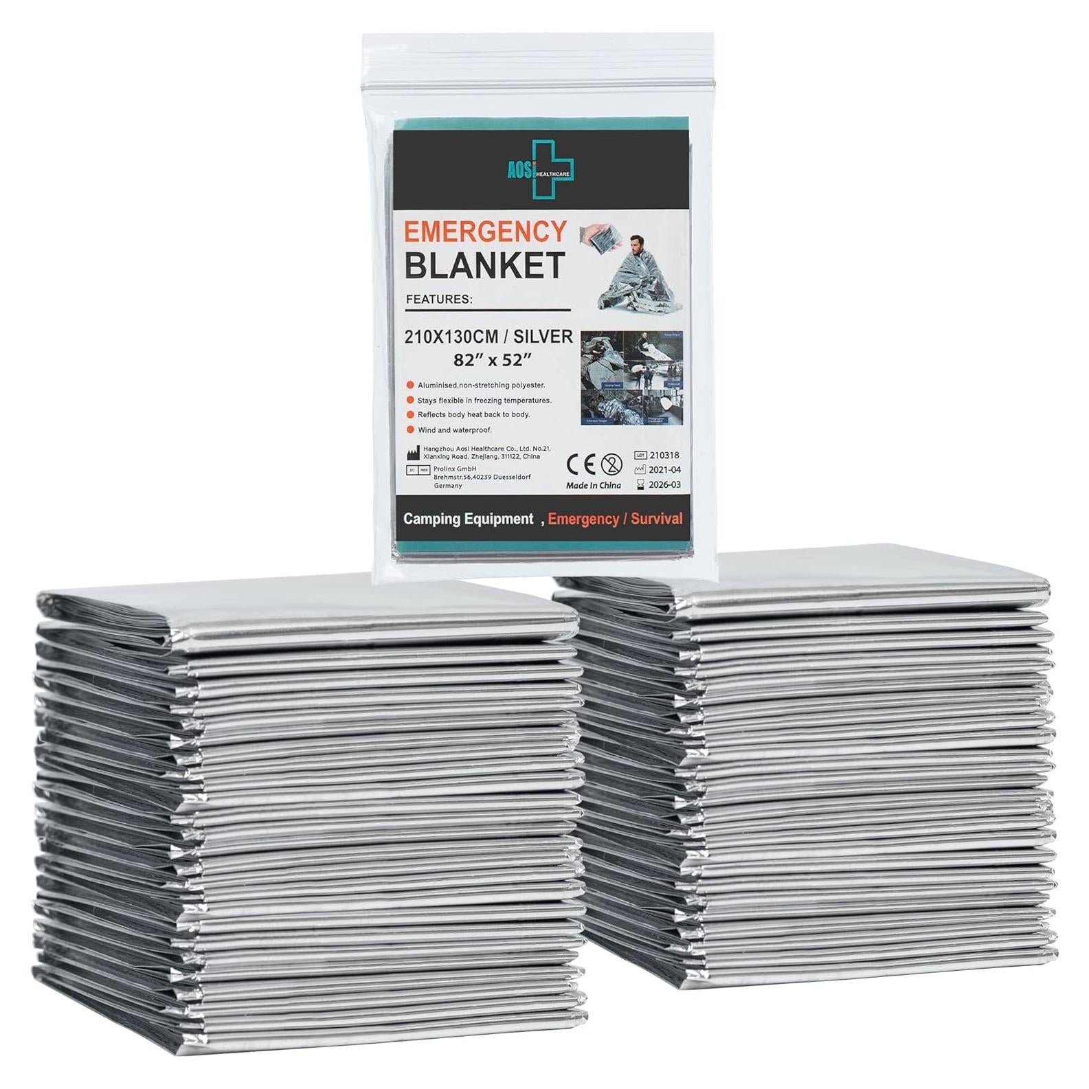 Manta de Emergencia General Medi - Paquete de 12, 210x130cm