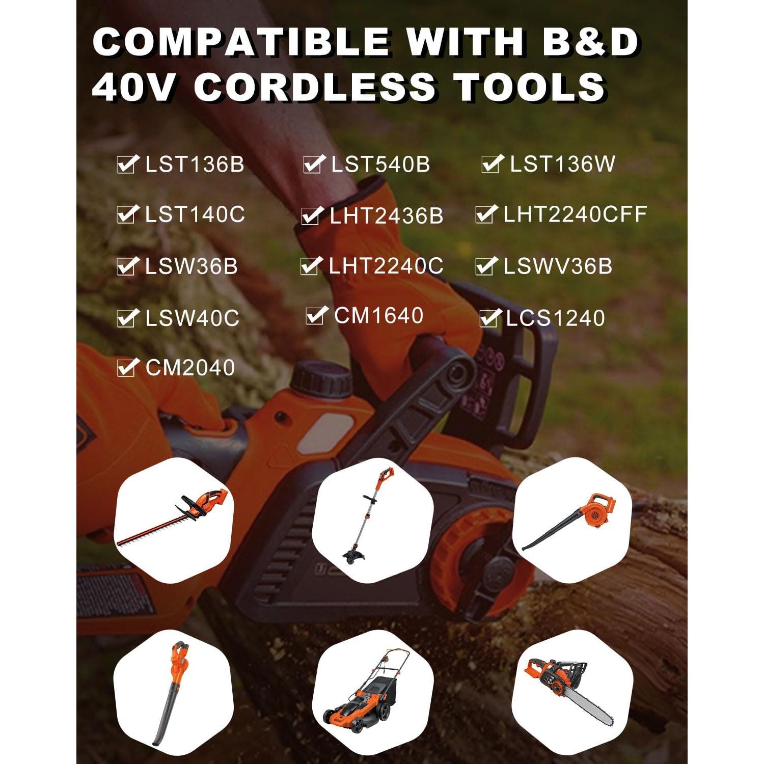 Batería de 3Ah Li-ion Bakipante para Black & Decker 40V