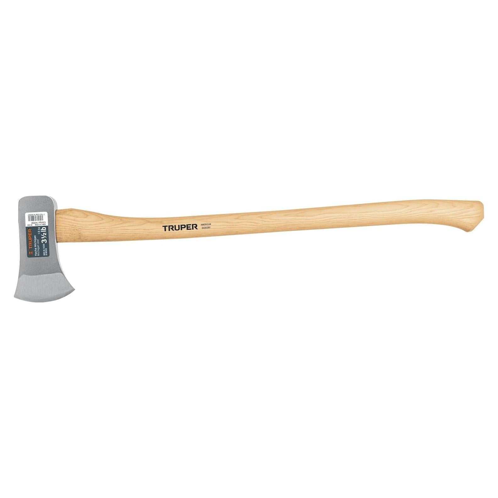 Hacha Michigan Truper HM-3-1/2M 1.59 kg, mango de hickory 86.36 cm