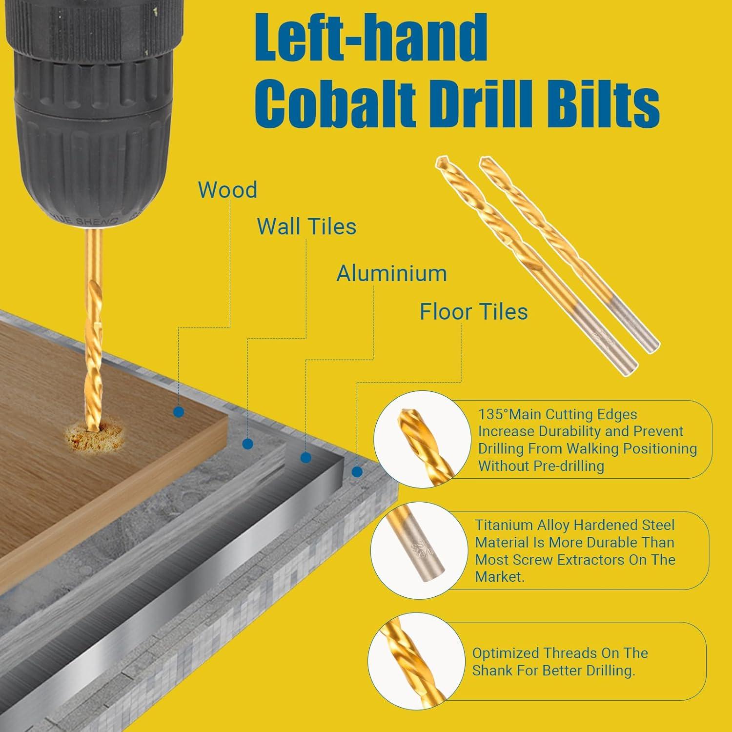 Juego de Extractores de Tornillos Cleverool 14 Piezas Cr-Mo