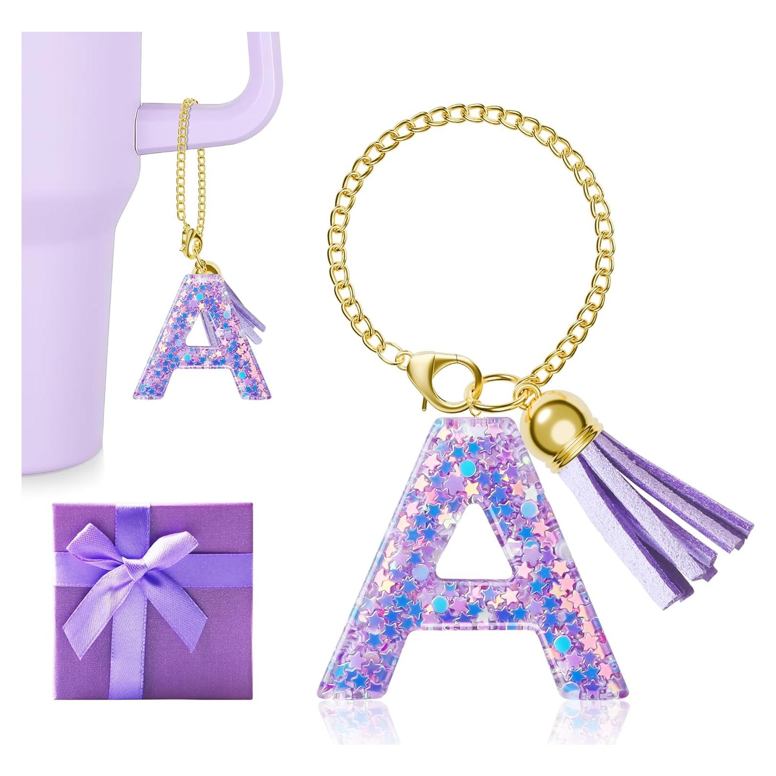 Encanto Inicial Morado para Taza Stanley - Letra A