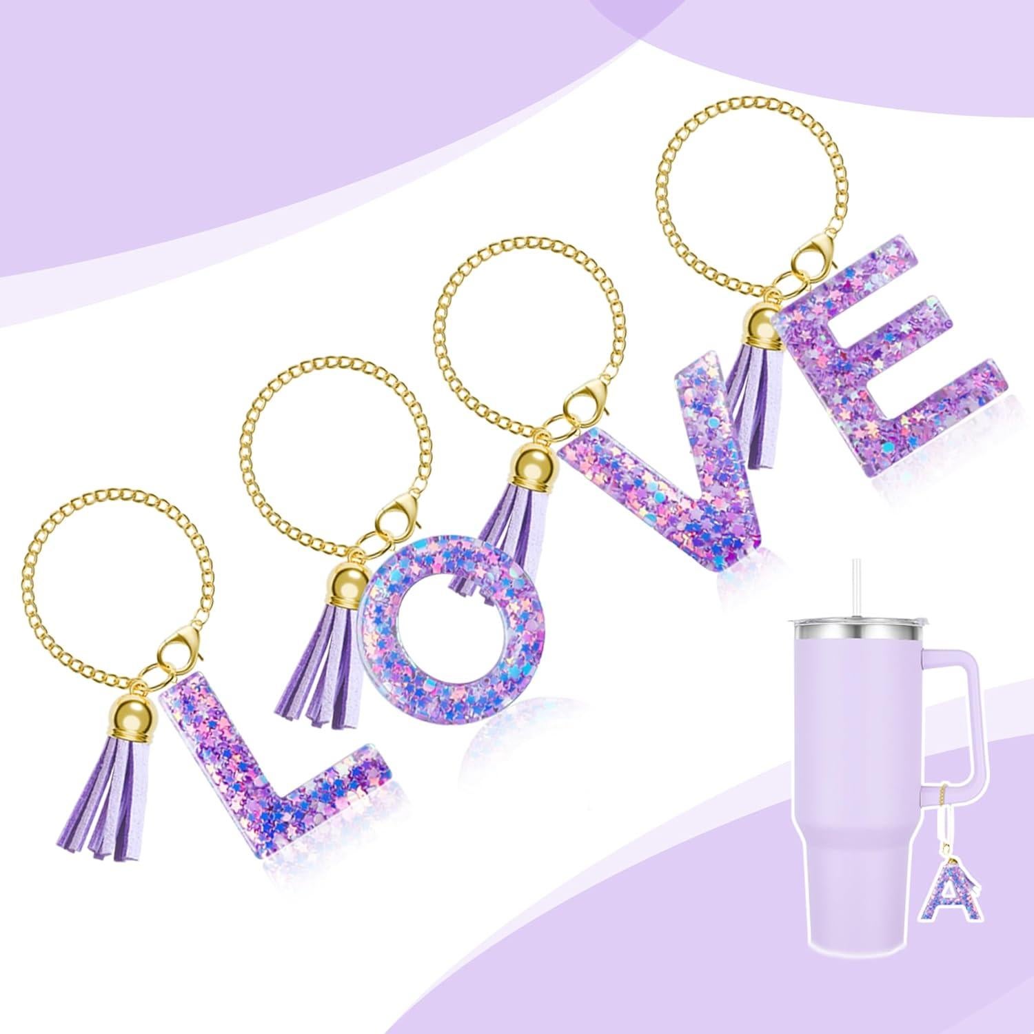Encanto Inicial Morado para Taza Stanley - Letra A