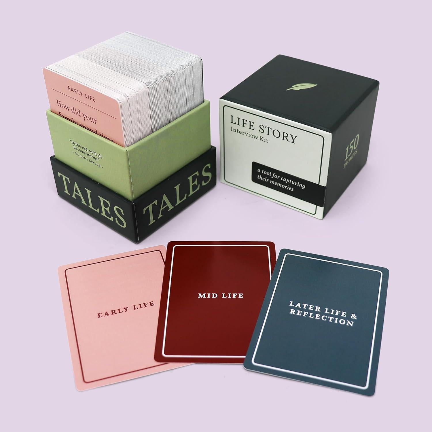 Kit de Entrevista de Historia de Vida Tales 150 Tarjetas