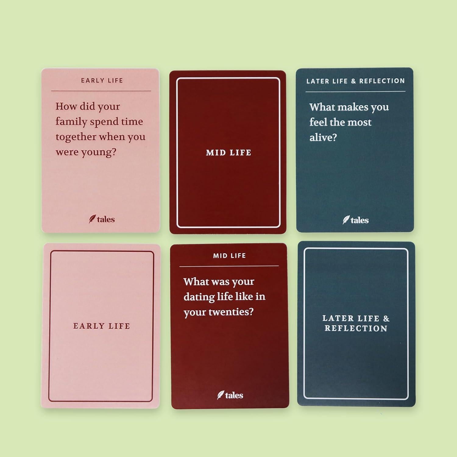 Kit de Entrevista de Historia de Vida Tales 150 Tarjetas