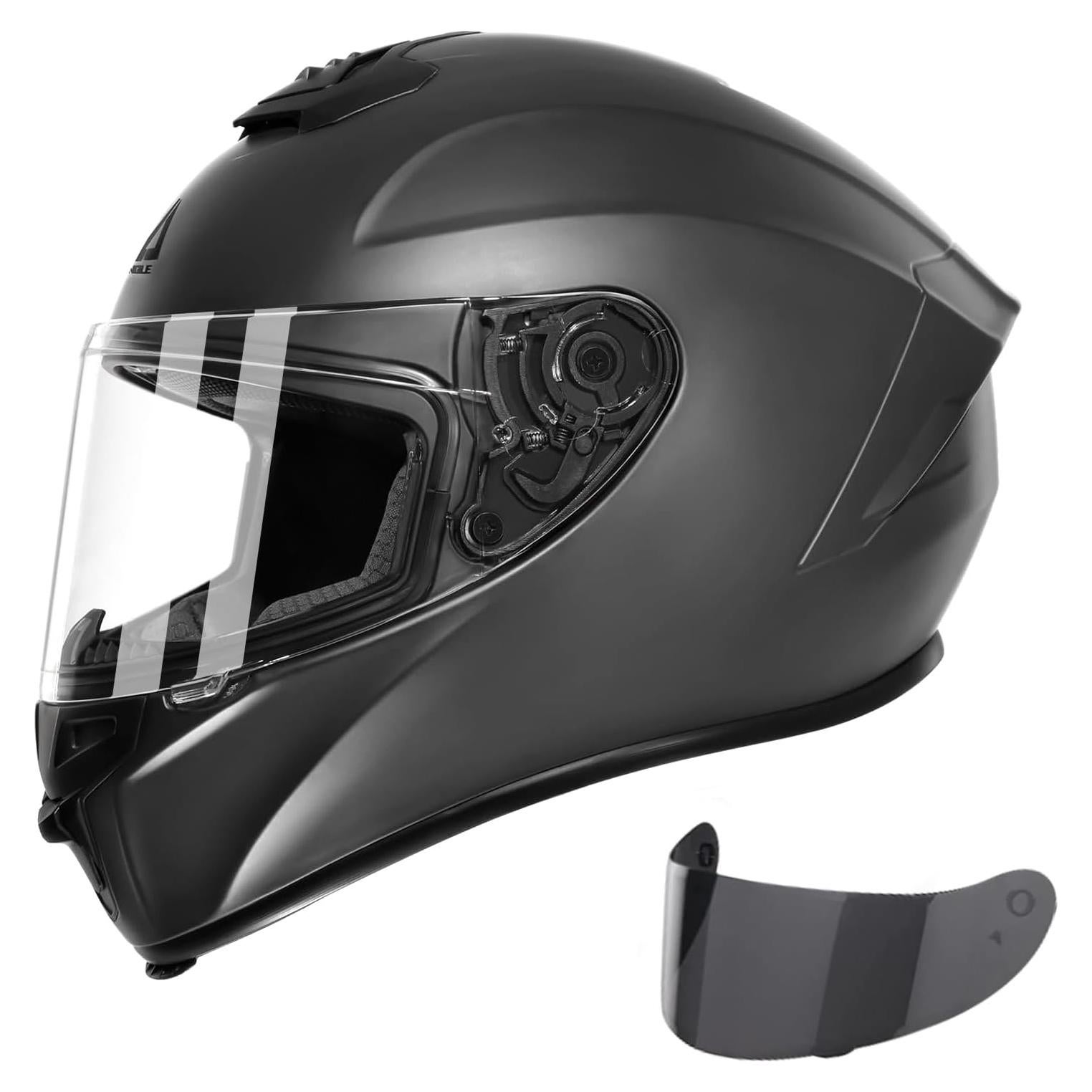 Casco Integral TRIANGLE FF350 para Motocicleta Adulto X-Large Gris Mate