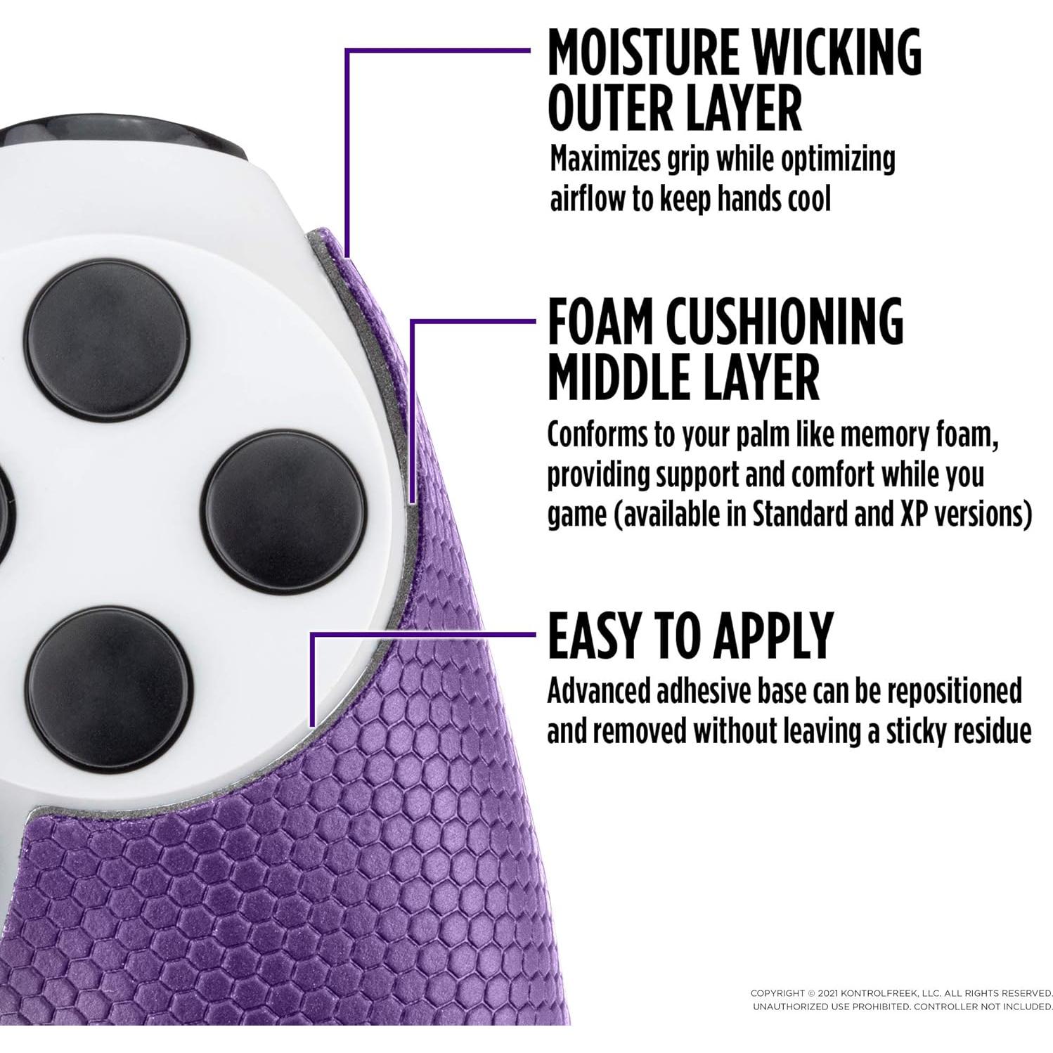 Agarres de Rendimiento KontrolFreek para PS4 - Púrpura Galáctico