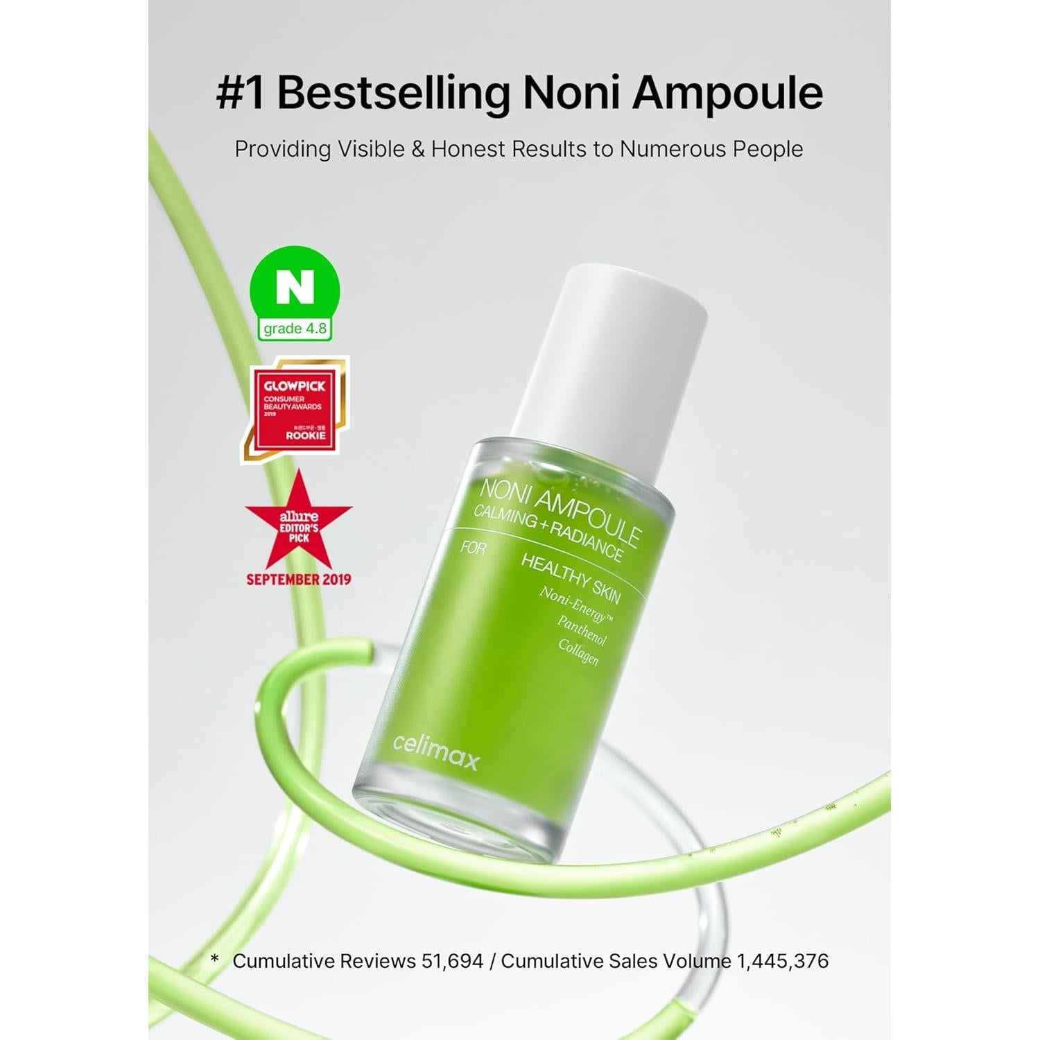 Ampolla Energía Noni Celimax 10ml Hidratante y Calmante