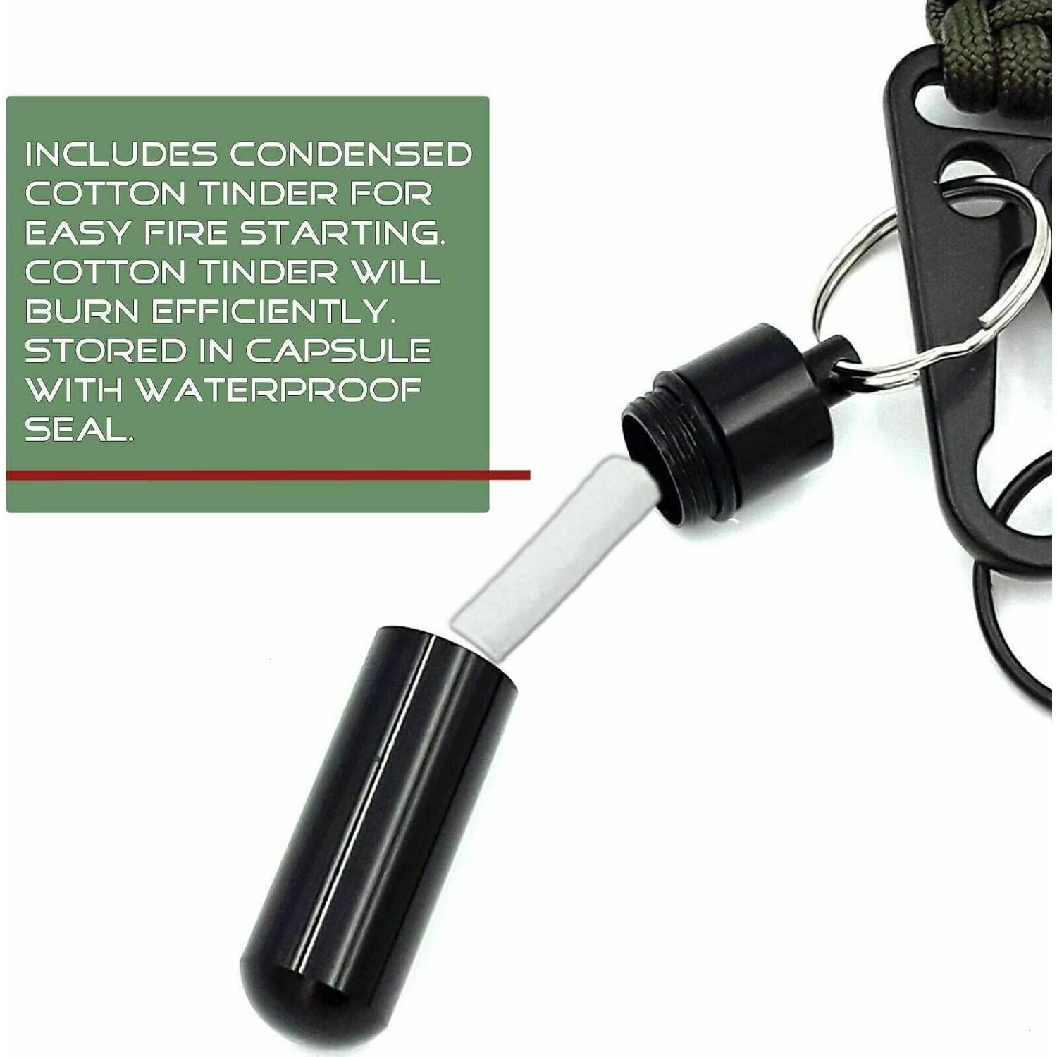 Encendedor de Fuego AYIN Táctico Ferrocerio 9.5mm Naranja