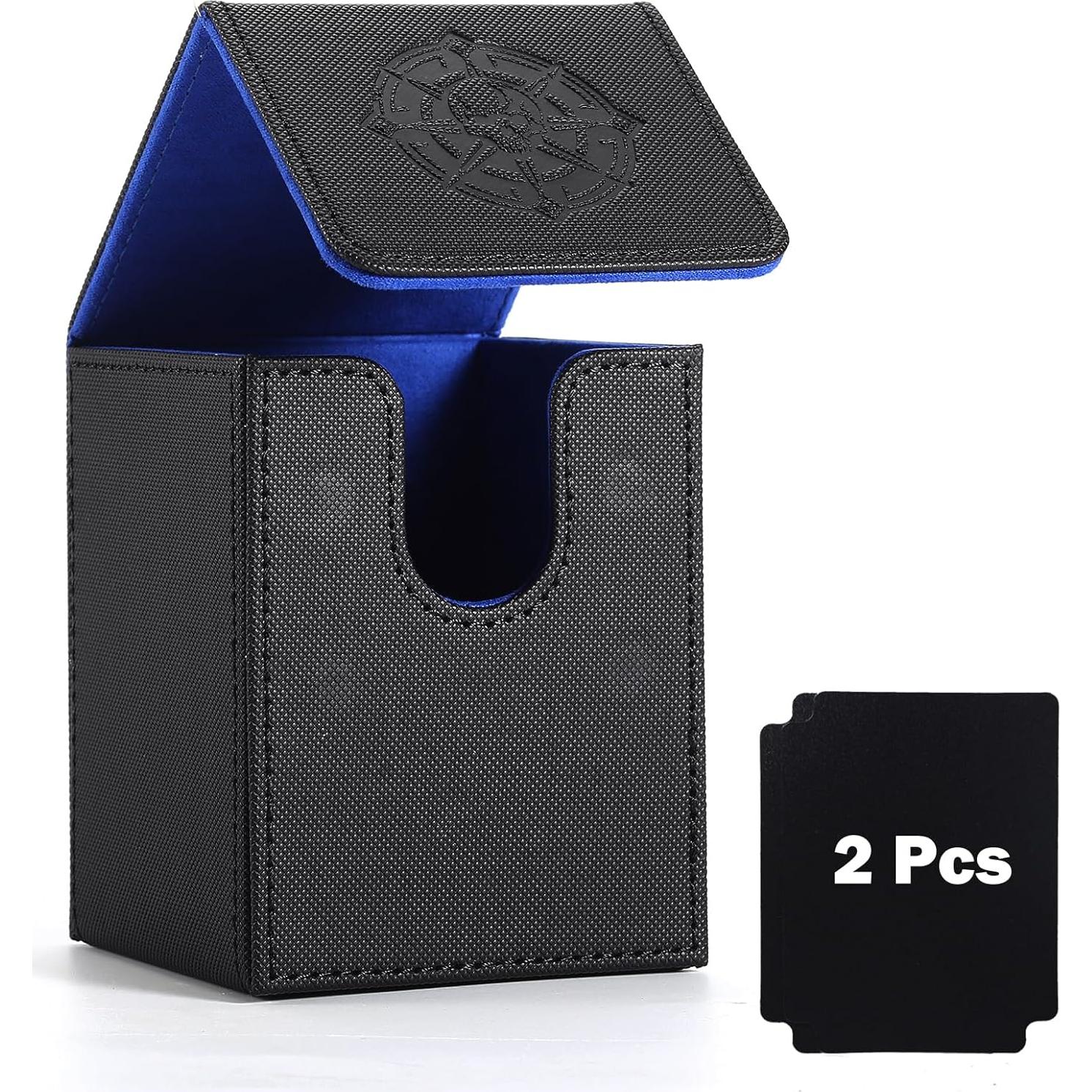 Caja de Cartas de Cuero PU Komick para MTG y Yu-Gi-Oh, 100+ Cartas