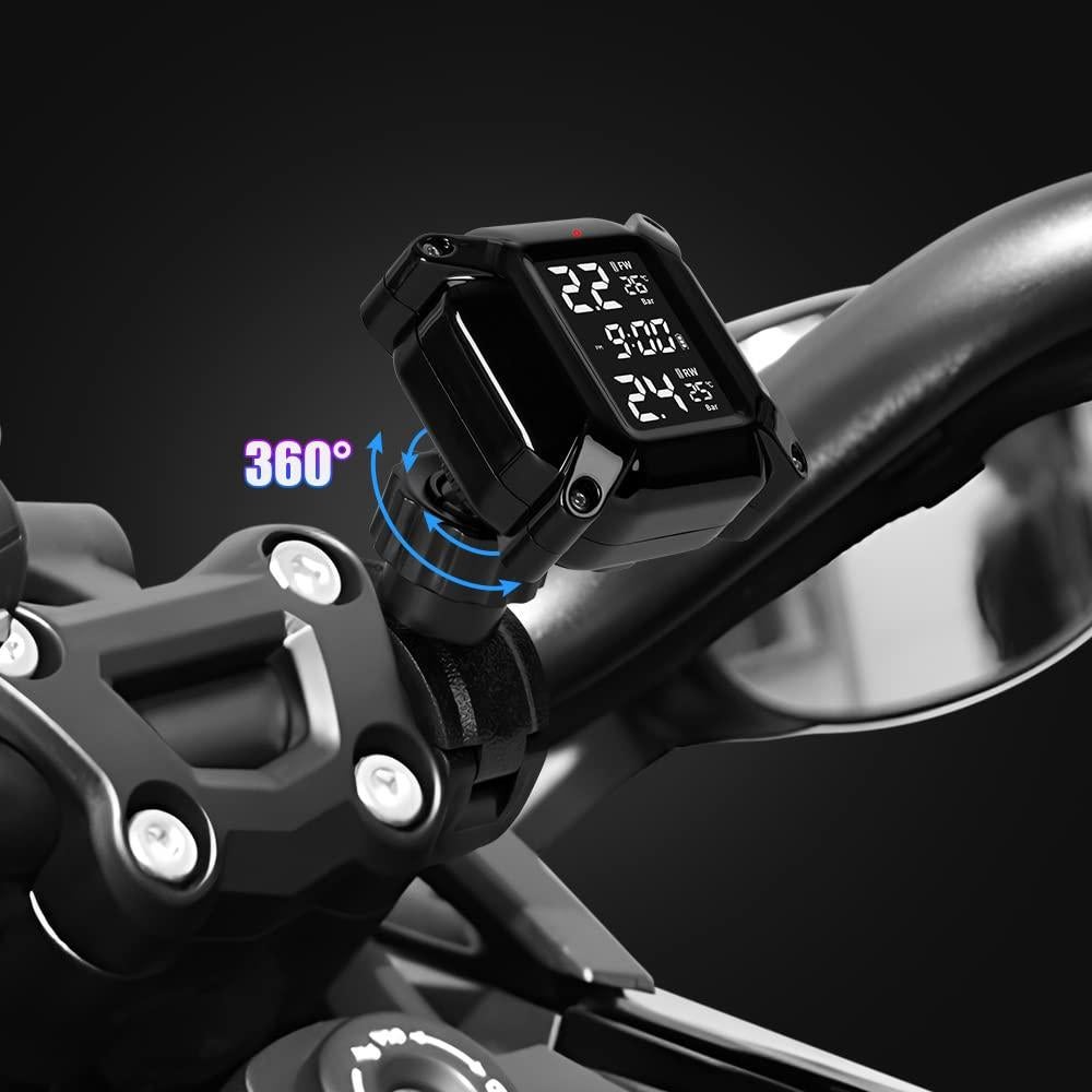 Sistema TPMS Inalámbrico NPKRRSK para Motocicleta LCD