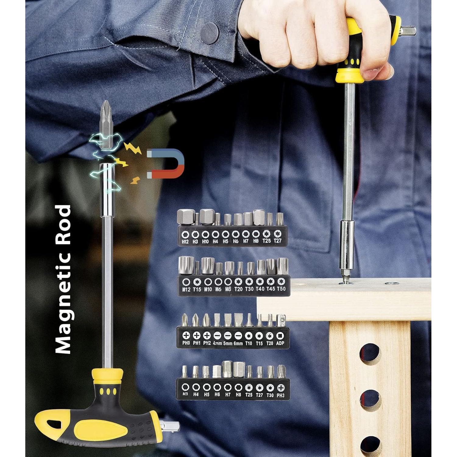 Juego de Destornilladores Magnéticos DOWELL 108 Piezas