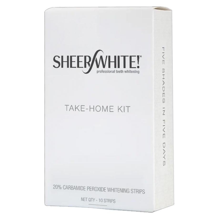 Kit de Tiras de Blanqueamiento Dental Sheer White 20% - 1 Cuenta