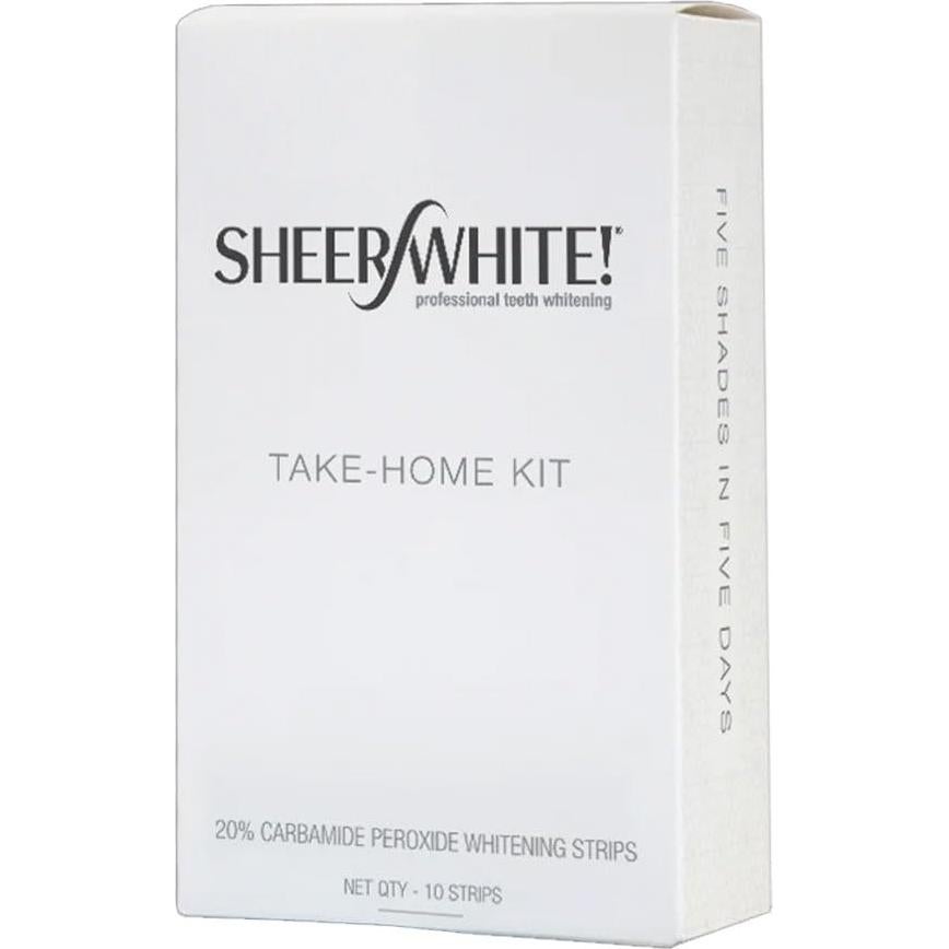 Kit de Tiras de Blanqueamiento Dental Sheer White 20% - 1 Cuenta