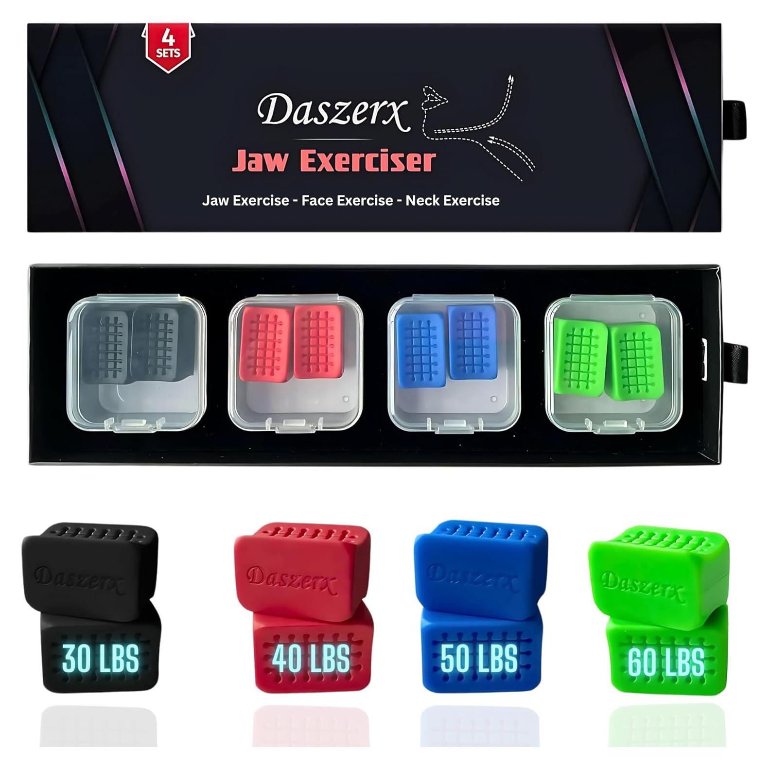 Ejercitador de Mandíbula DASZERX Jaw-EX de Silicona 3 Niveles