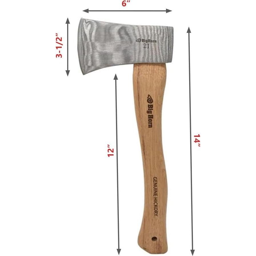 Hacha Big Horn 15142 595g con Mango de Nogal 30.48cm