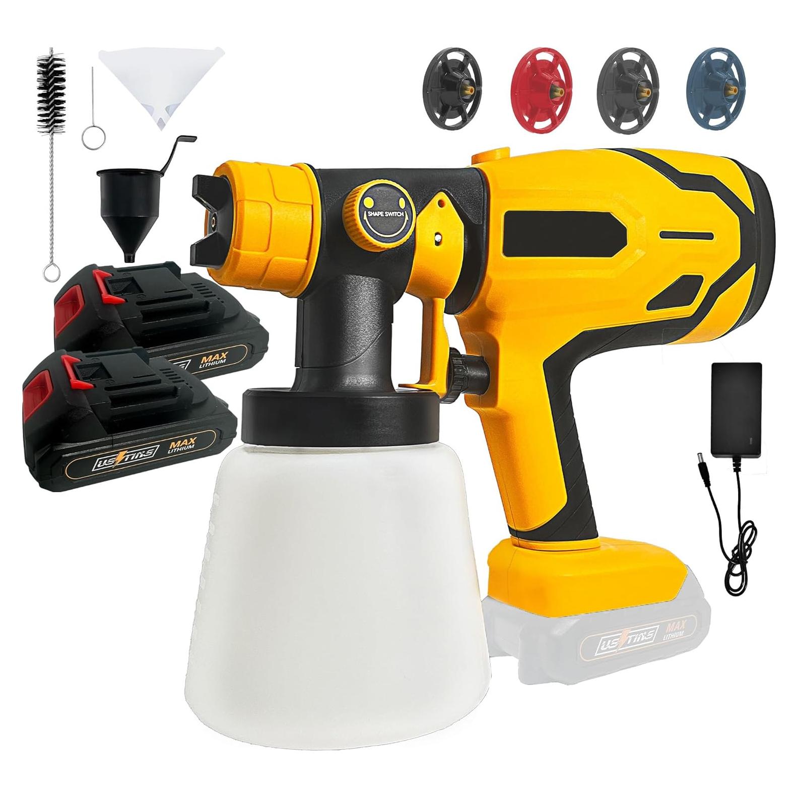 Pulverizador de pintura inalámbrico byczone 600W 2 baterías 1000ml