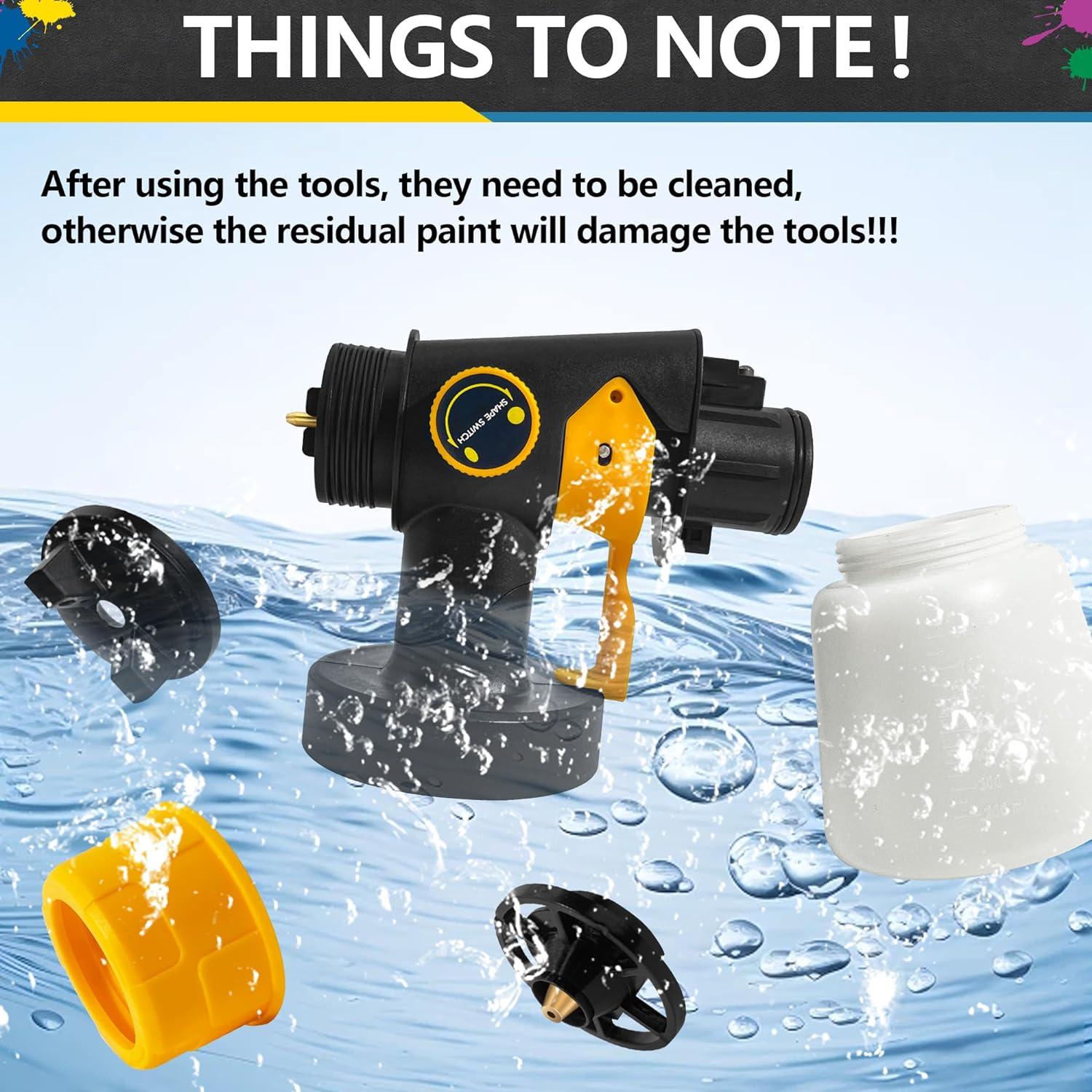 Pulverizador de pintura inalámbrico byczone 600W 2 baterías 1000ml