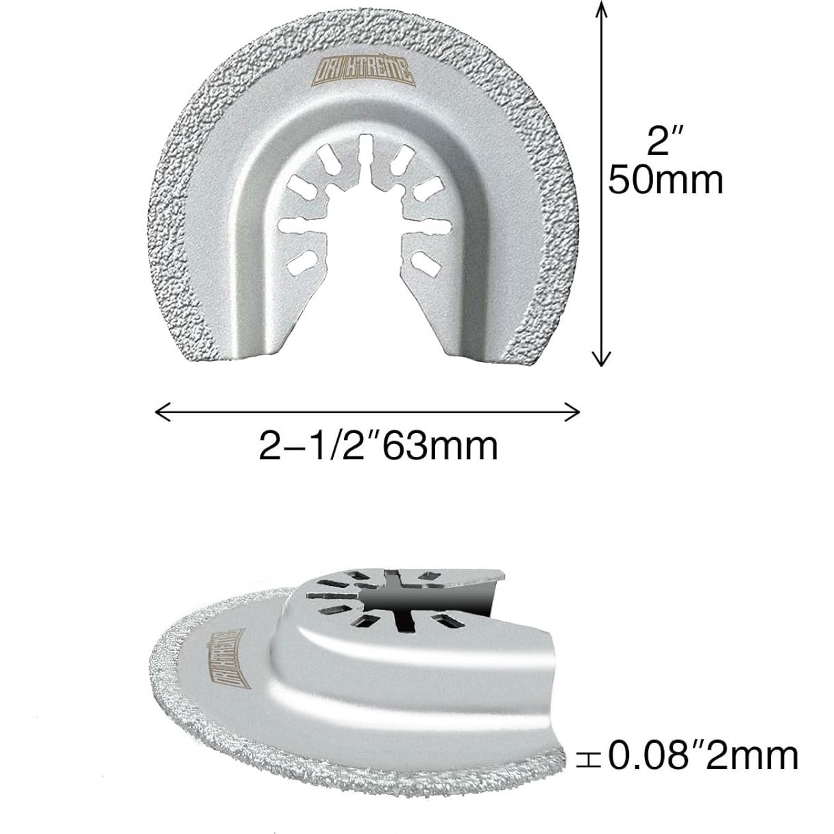 Juego de Cuchillas Oscilantes de Diamante ORIXTREME 4PCS