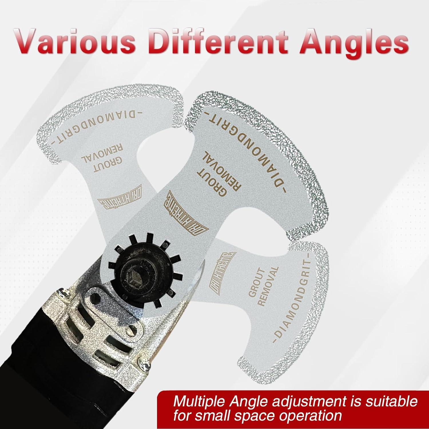 Juego de Cuchillas Oscilantes de Diamante ORIXTREME 4PCS