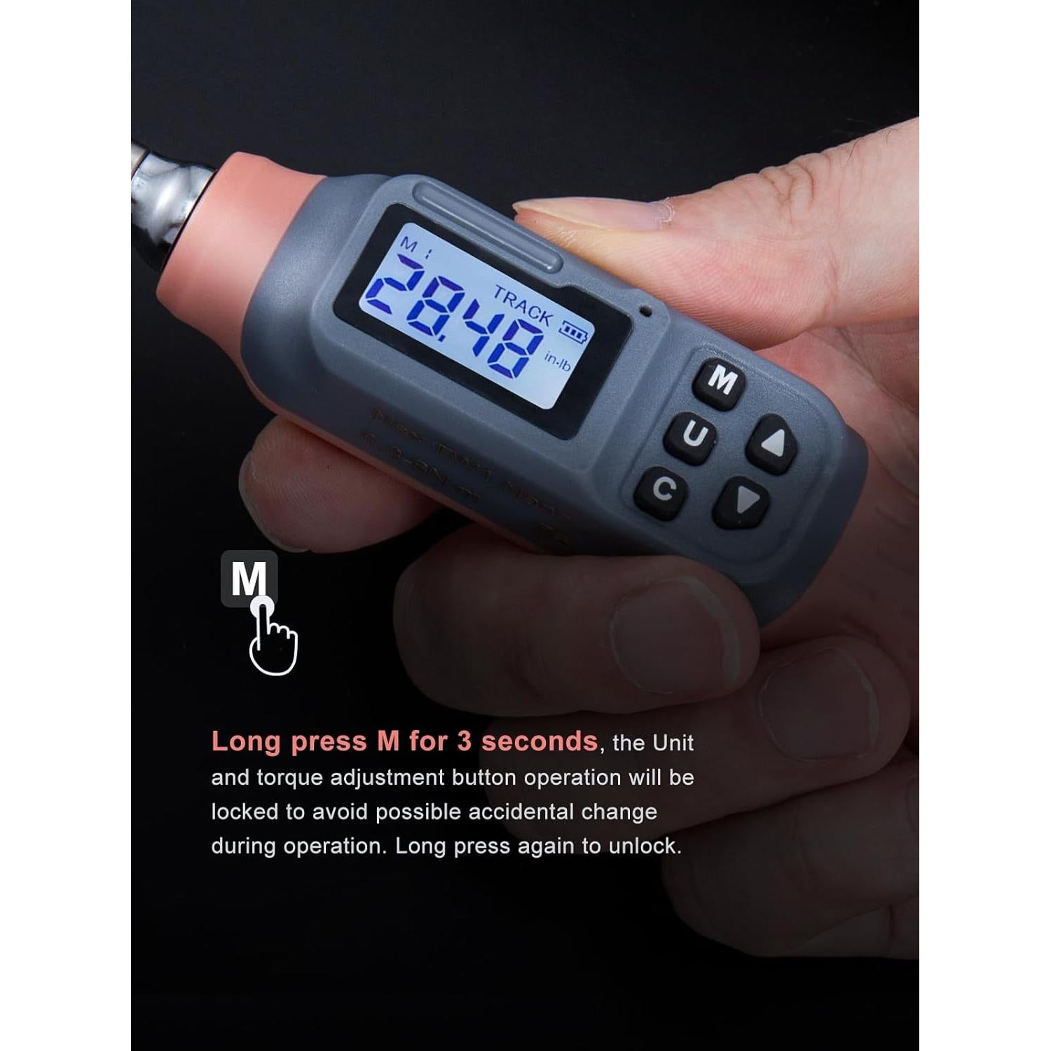 Destornillador de Par Digital GROWNEER 0.3-6 Nm 27 en 1