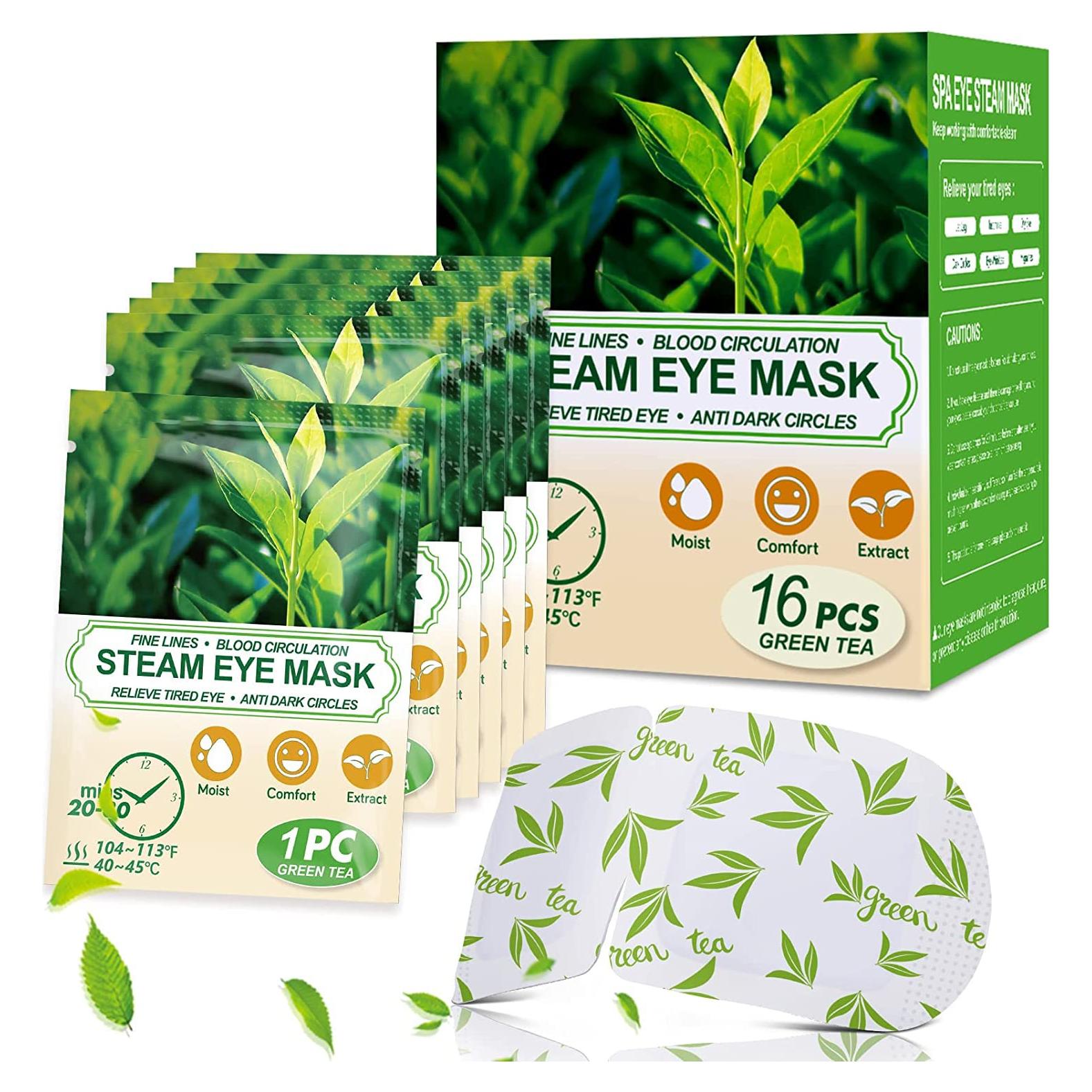 Máscara Ocular Autocalentada ProCIV Té Verde 16 Paquetes