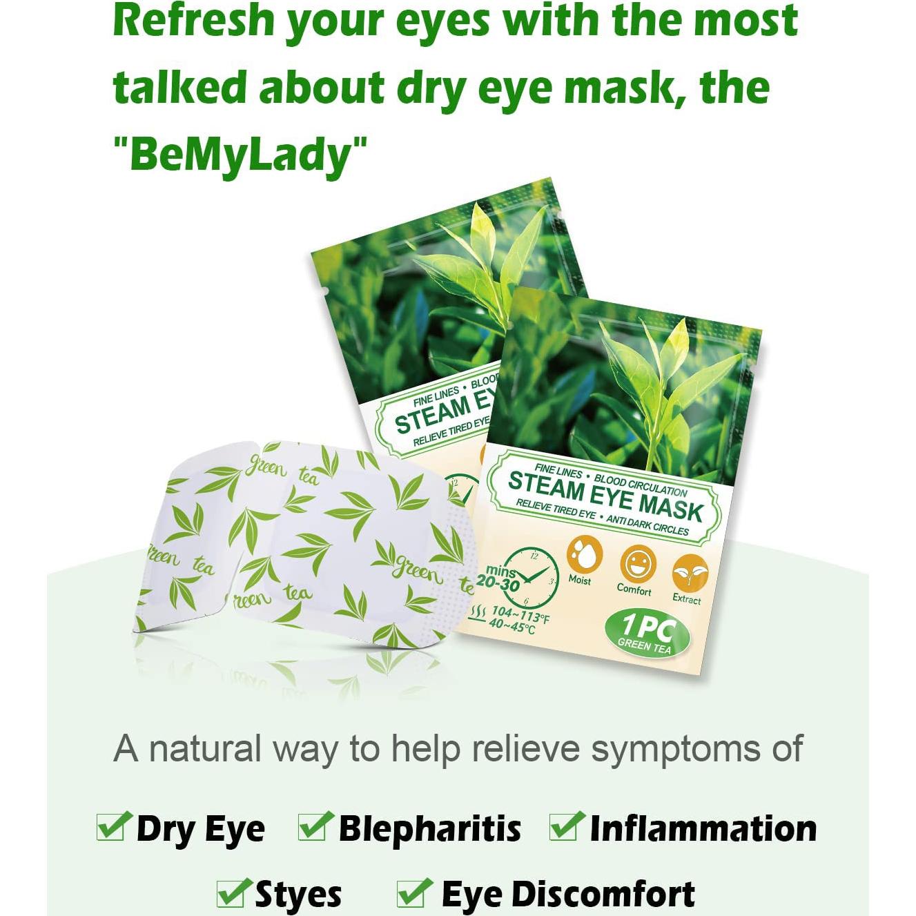 Máscara Ocular Autocalentada ProCIV Té Verde 16 Paquetes