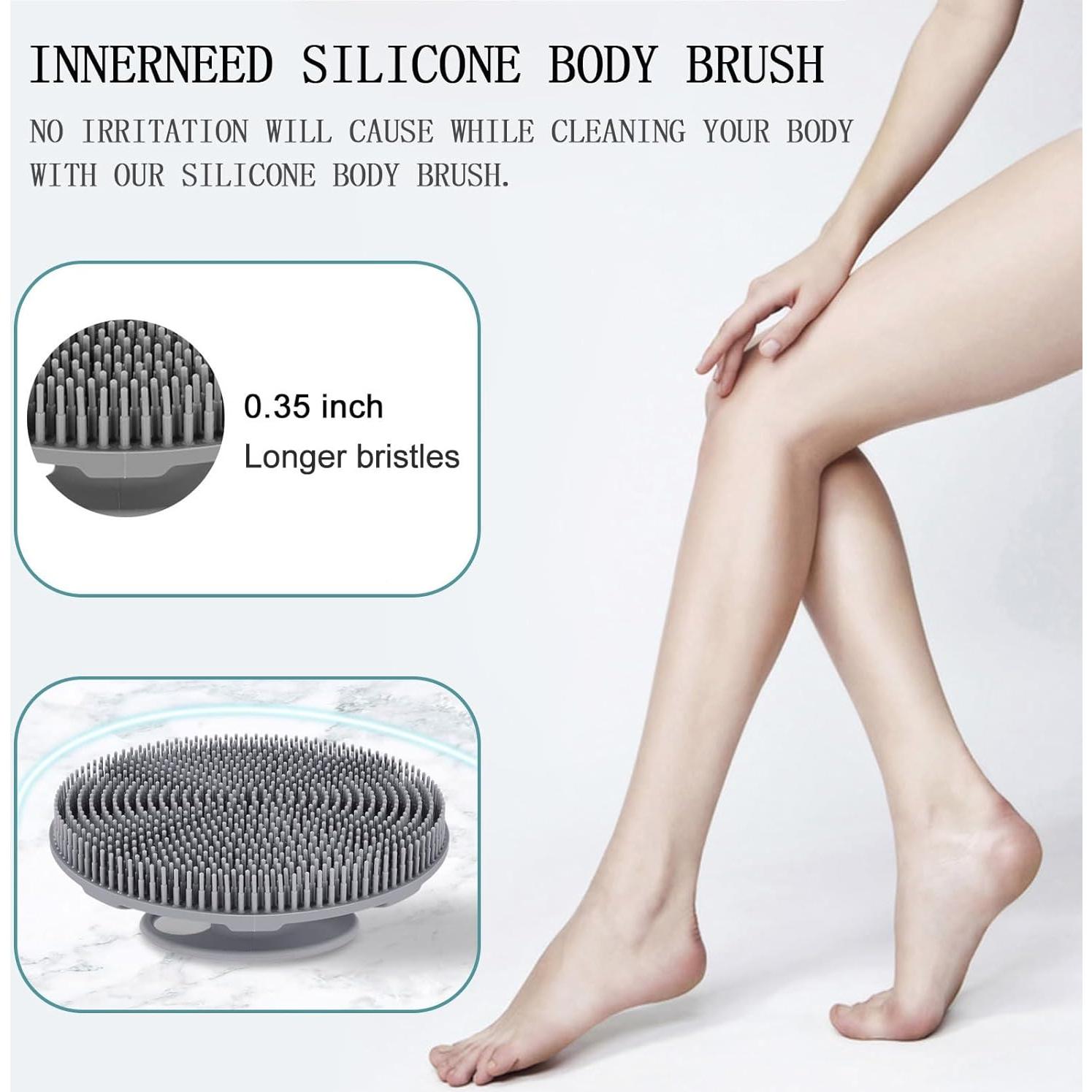 Cepillo de Ducha de Silicona INNERNEED para Exfoliación Suave