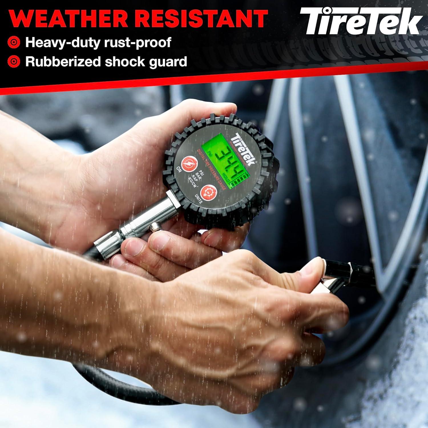 Medidor Digital de Presión de Neumáticos TIRETEK 200 PSI