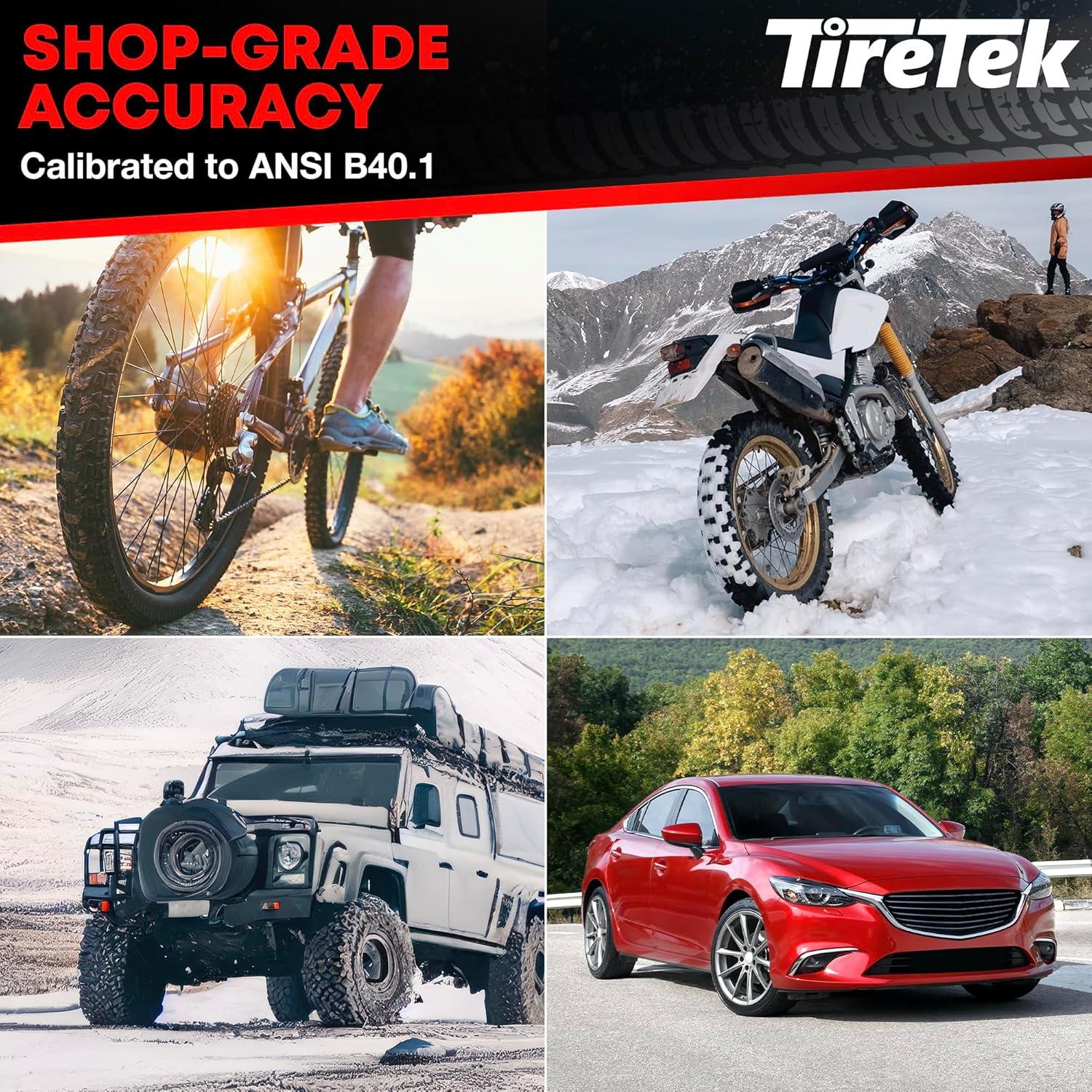 Medidor Digital de Presión de Neumáticos TIRETEK 200 PSI