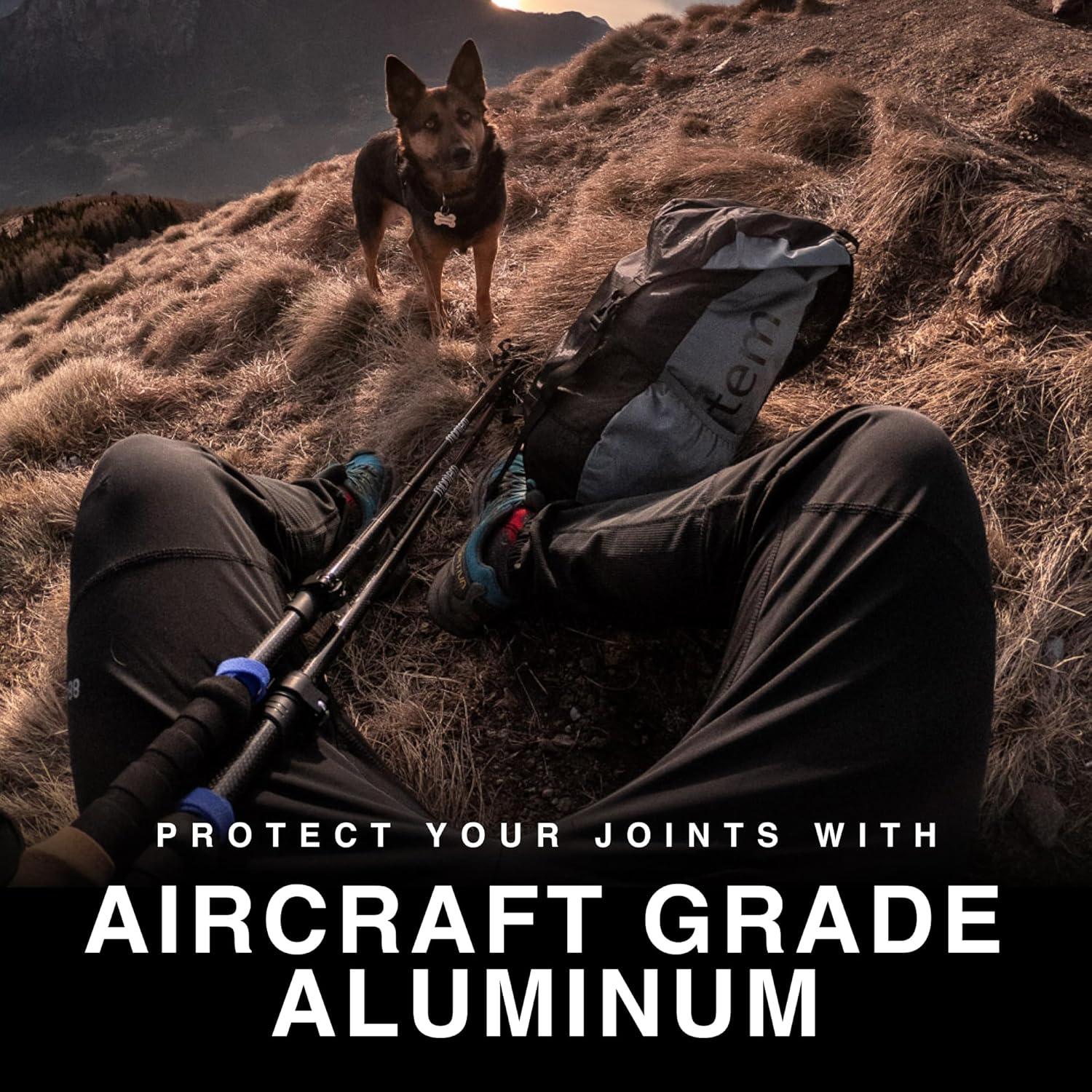 Bastones de Trekking Montem Ultra Fuerte Plegables 2 Unidades