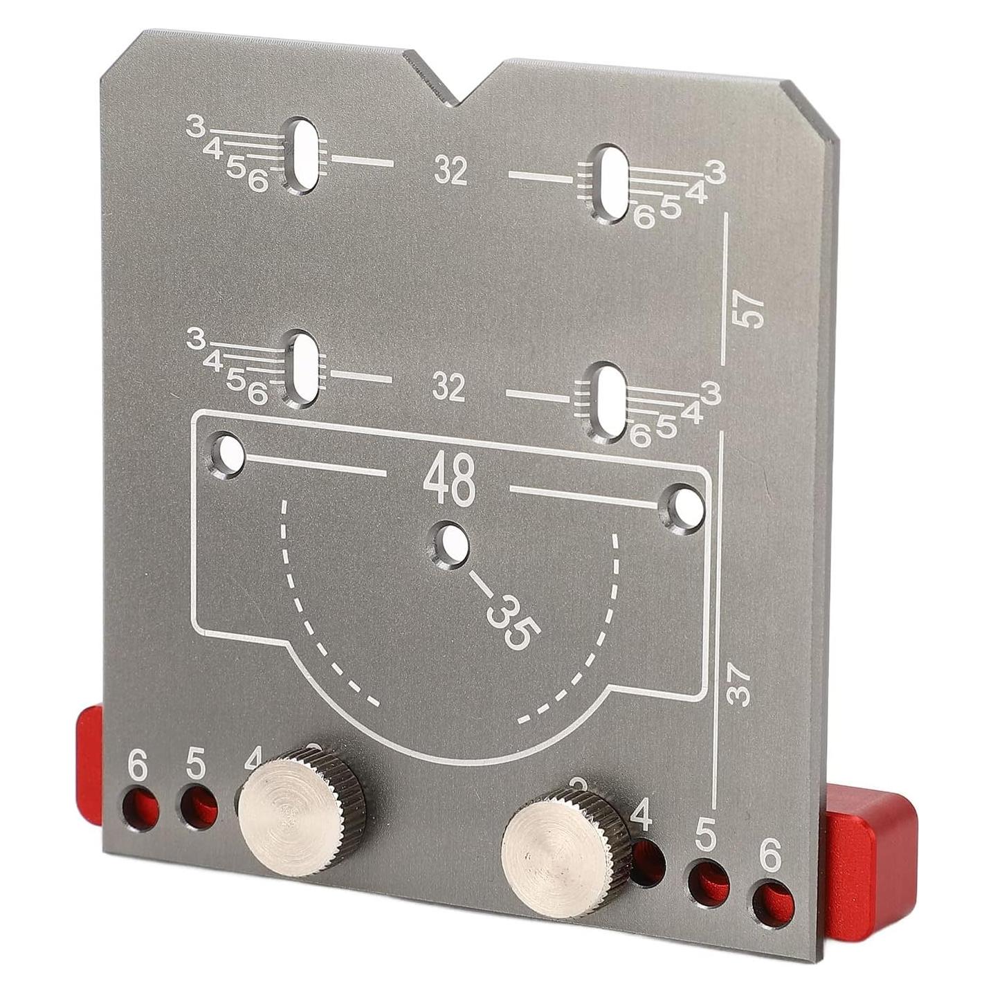 Localizador de Agujeros para Bisagras Yosoo 20cm Aluminio Mate
