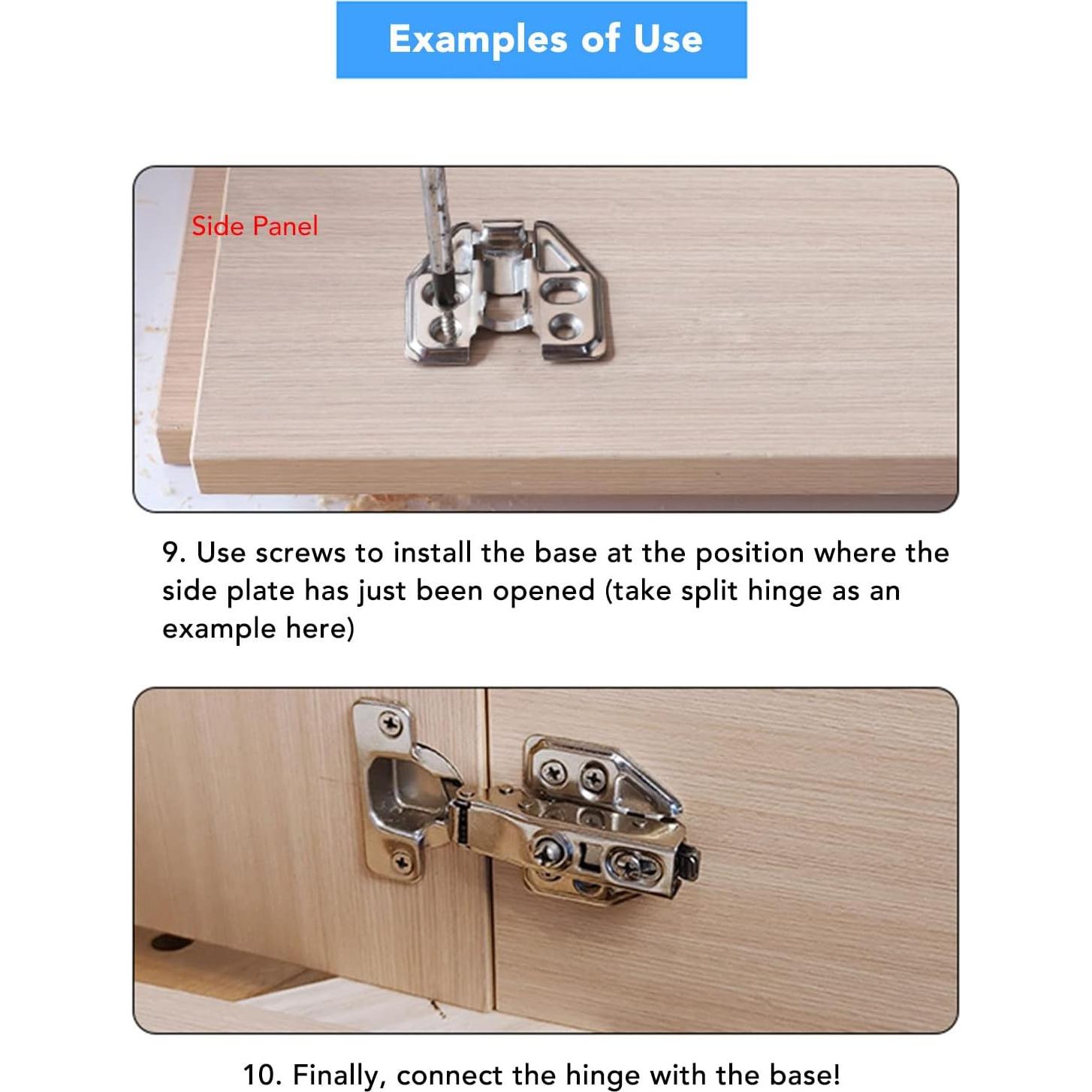 Localizador de Agujeros para Bisagras Yosoo 20cm Aluminio Mate