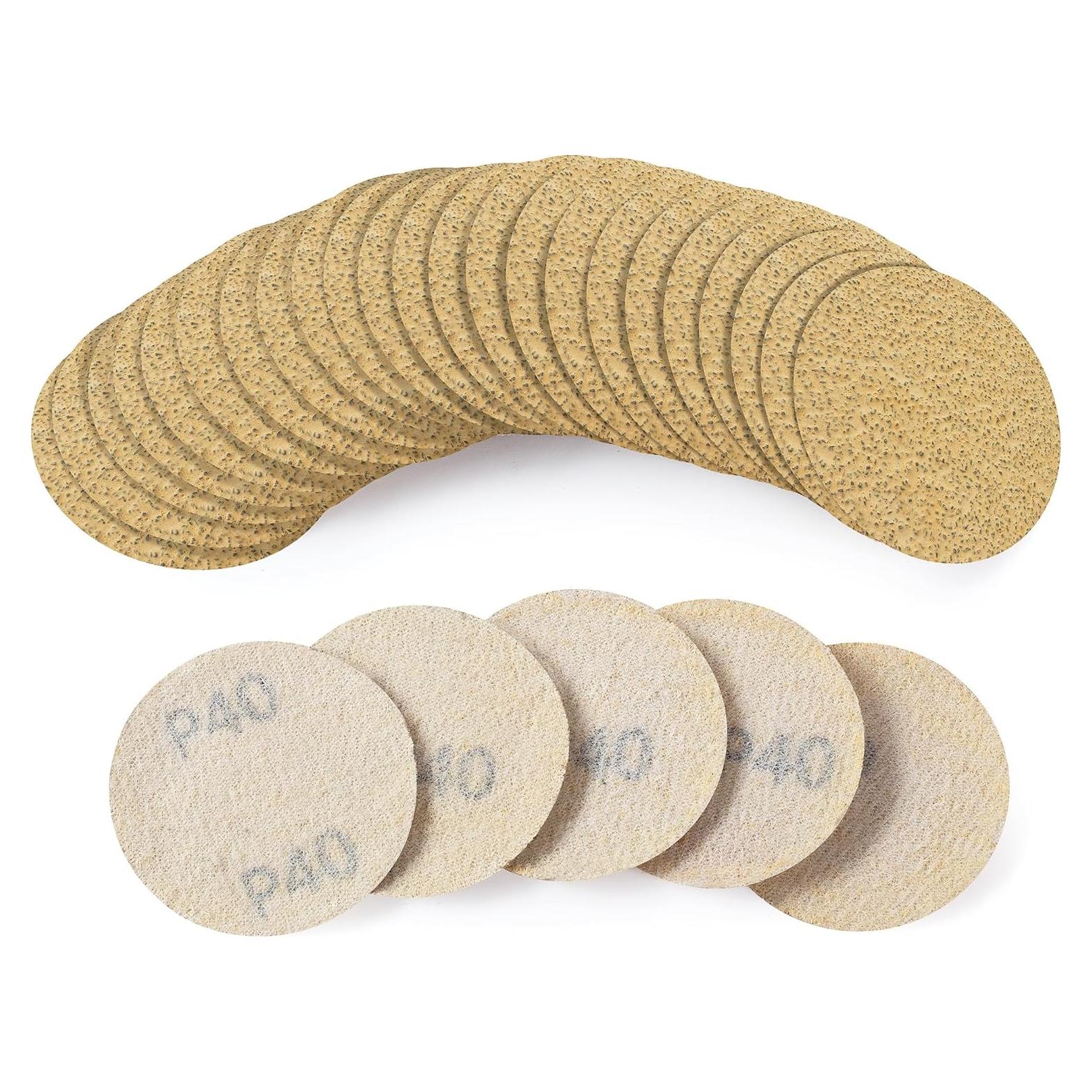 Discos de Lijado S SATC 2" 50PCS Grano 40 Óxido de Aluminio