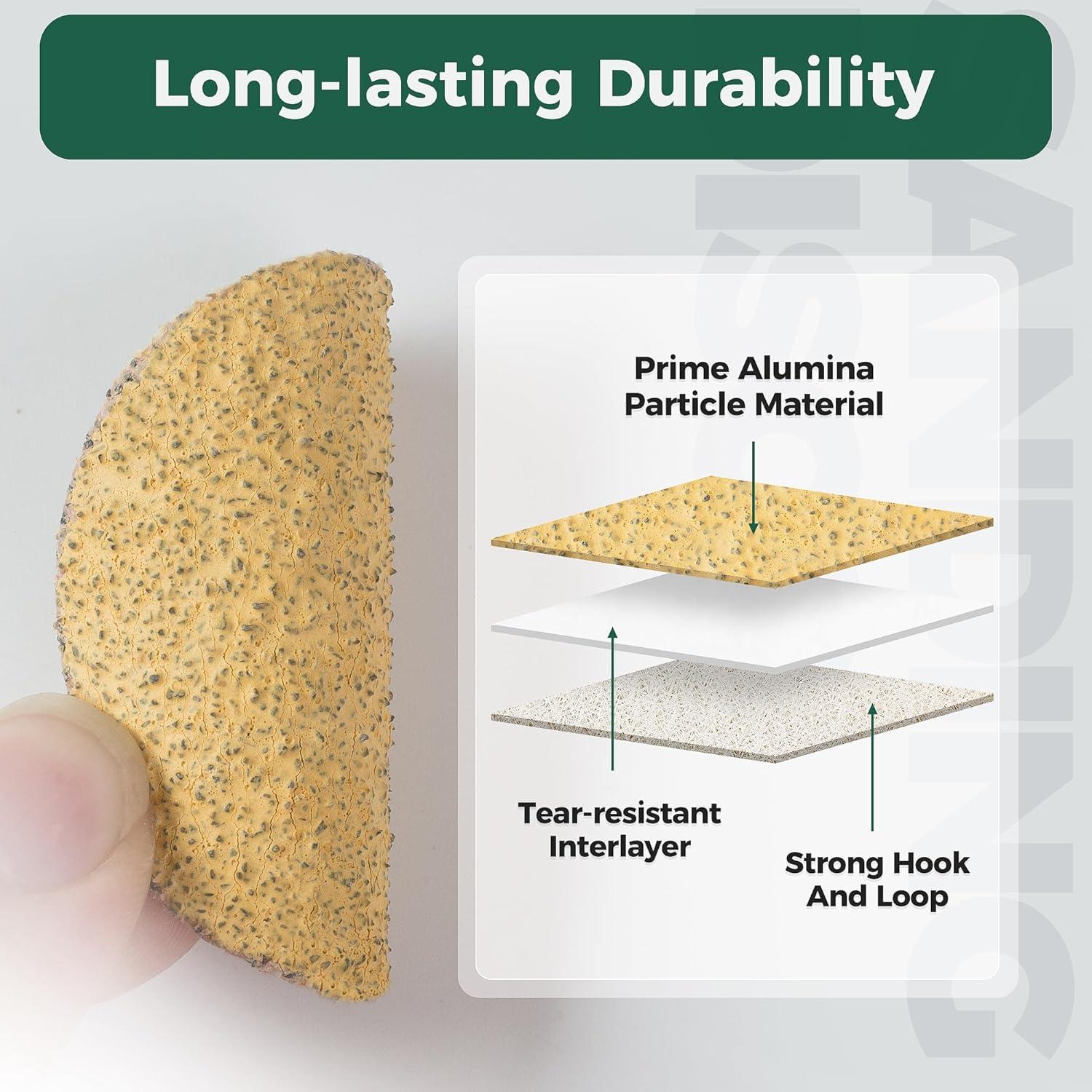 Discos de Lijado S SATC 2" 50PCS Grano 40 Óxido de Aluminio