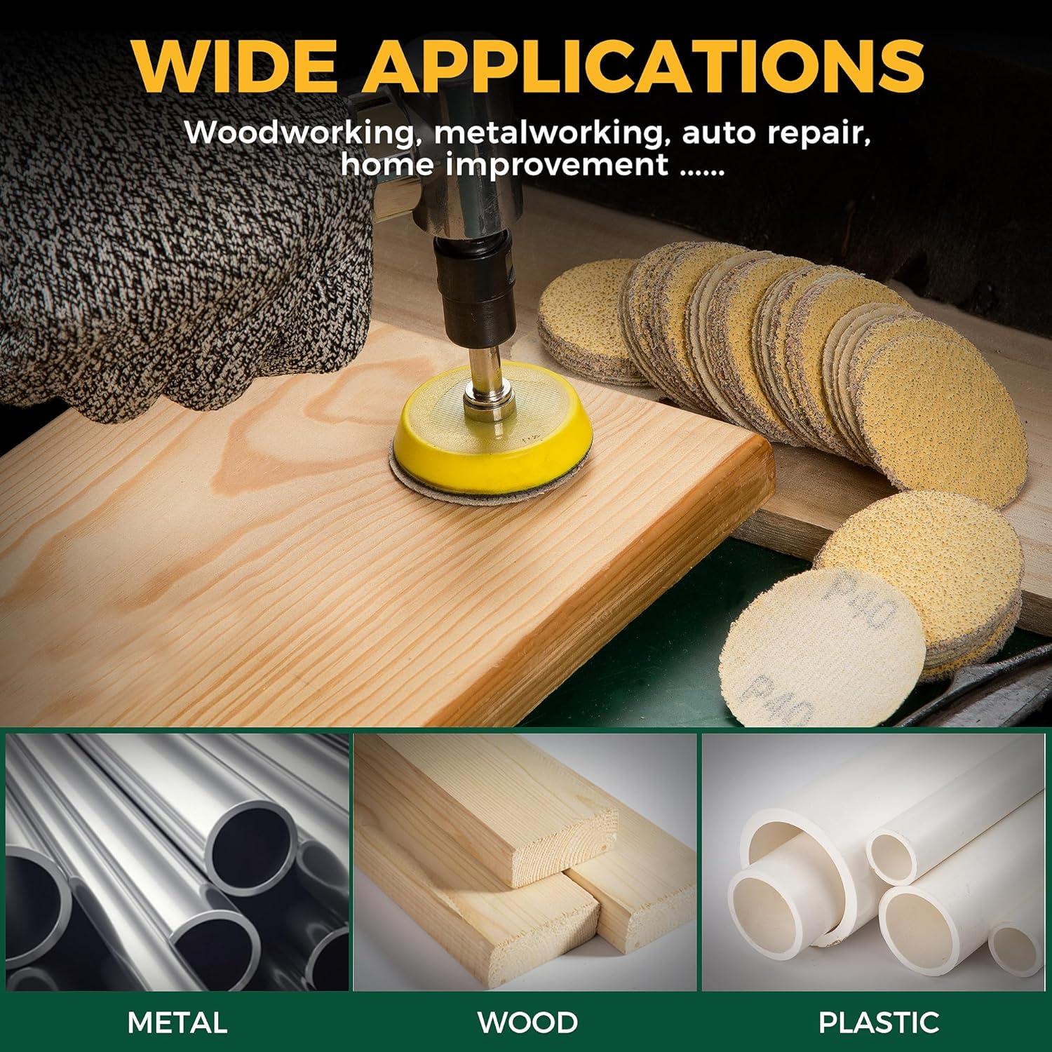 Discos de Lijado S SATC 2" 50PCS Grano 40 Óxido de Aluminio