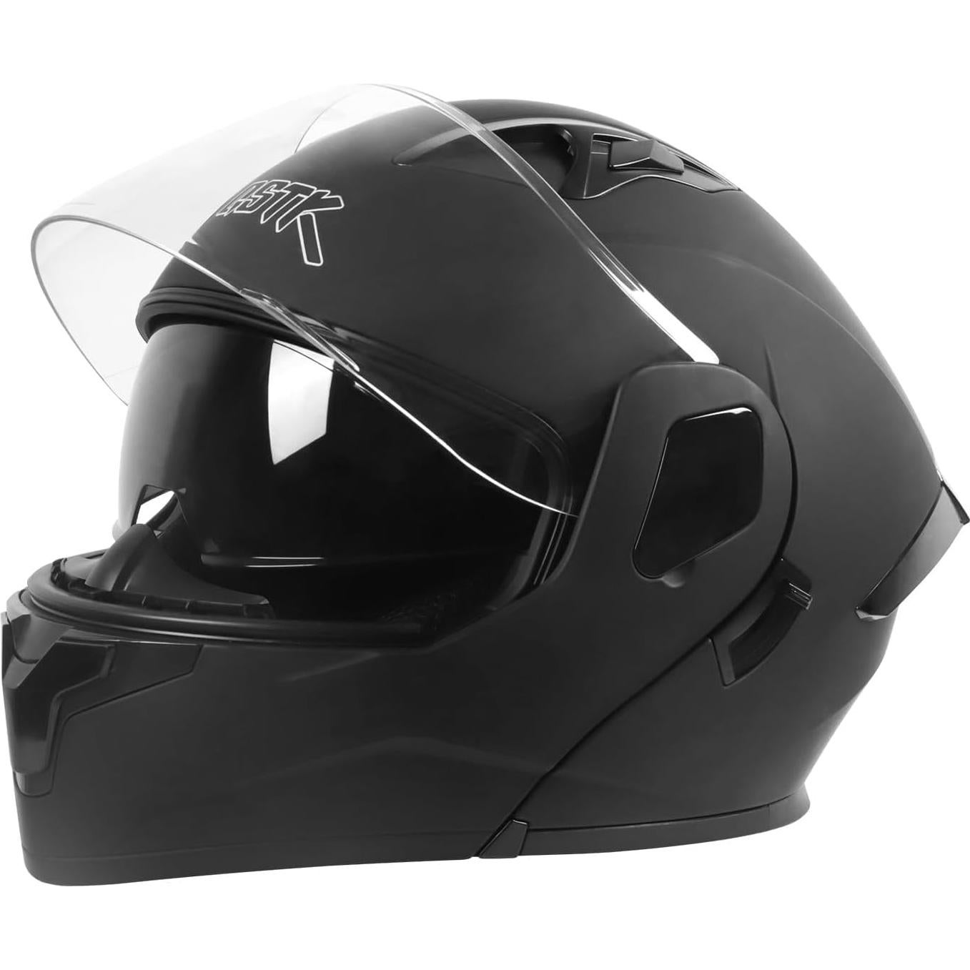 Casco Modular Flip-Up SPARK JMK-2025 Doble Visor Negro Mediano