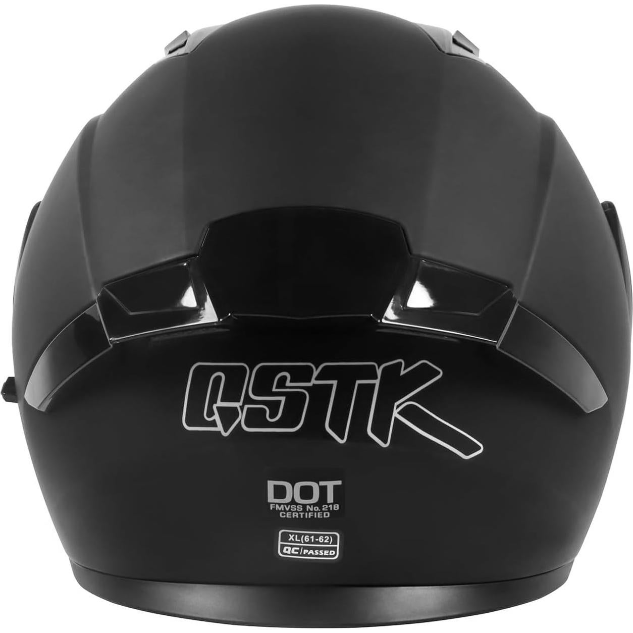 Casco Modular Flip-Up SPARK JMK-2025 Doble Visor Negro Mediano