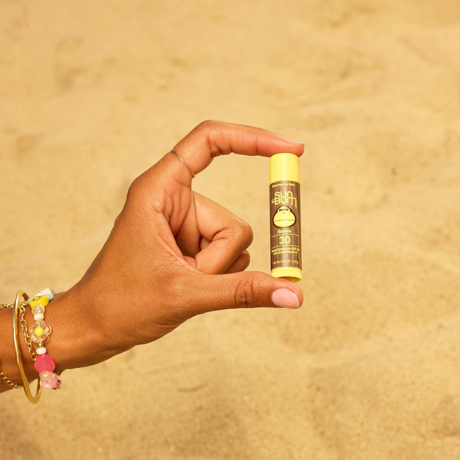 Bálsamo Labial Sun Bum Banana SPF 30 - Hidratante 4.25 g