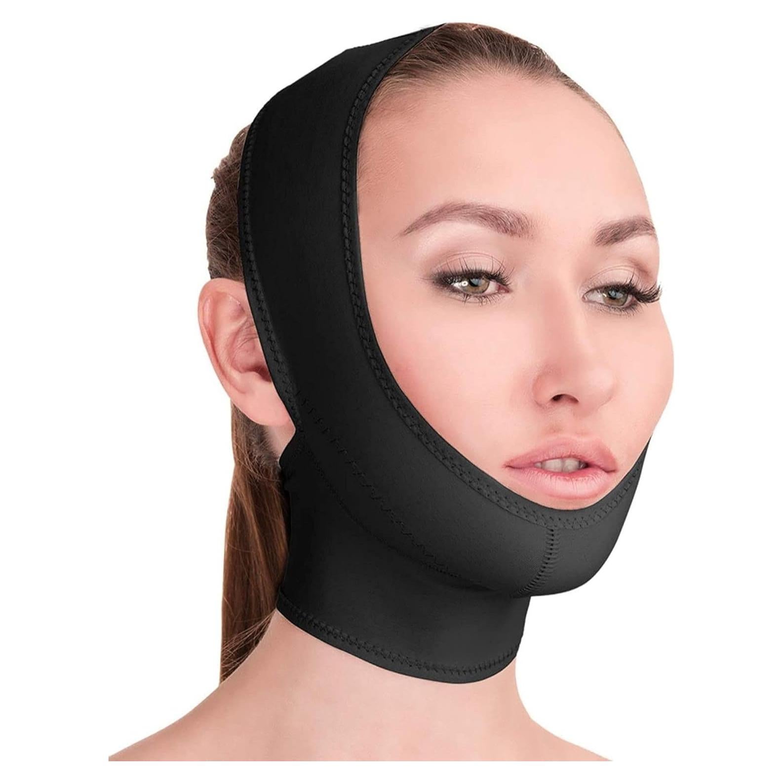 Venda de Compresión Facial Postquirúrgica Variteks - Negro