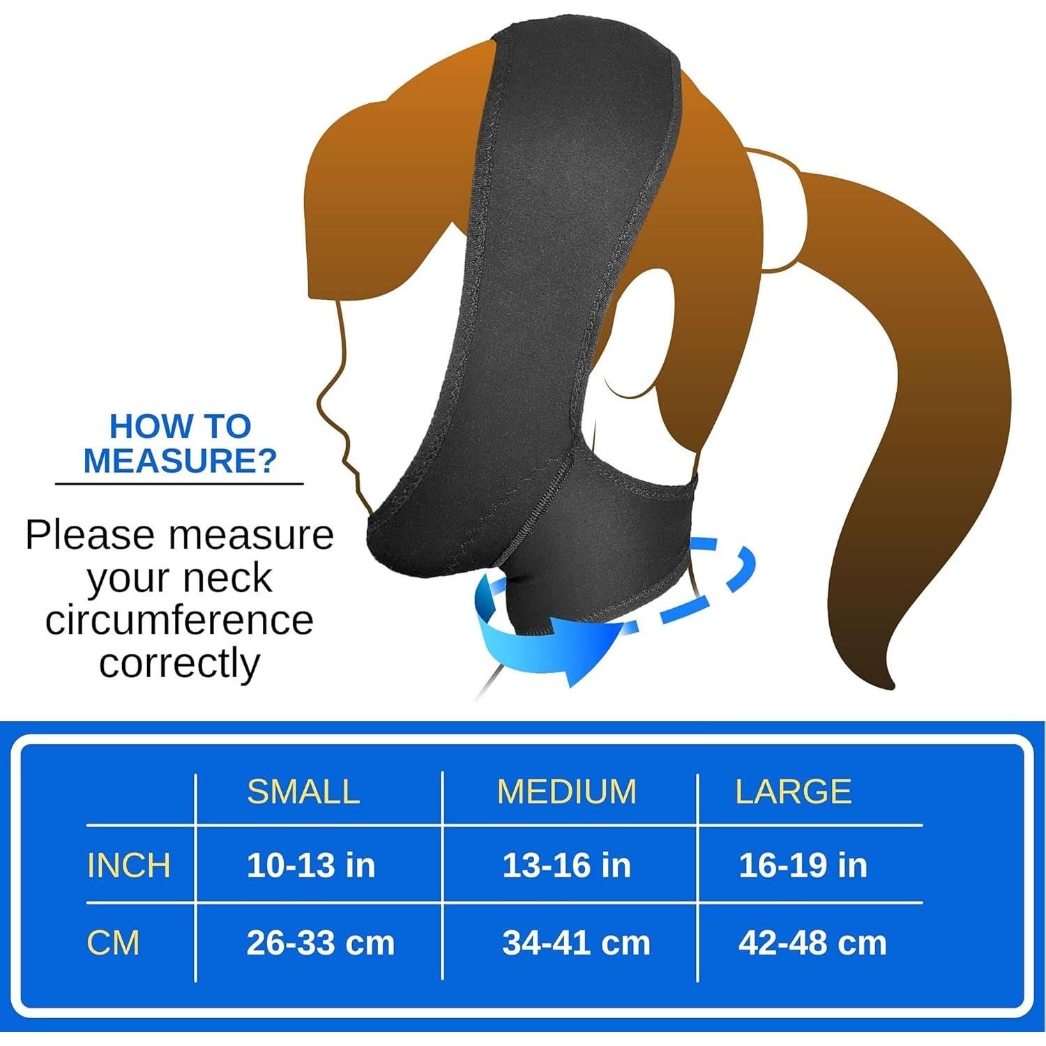Venda de Compresión Facial Postquirúrgica Variteks - Negro