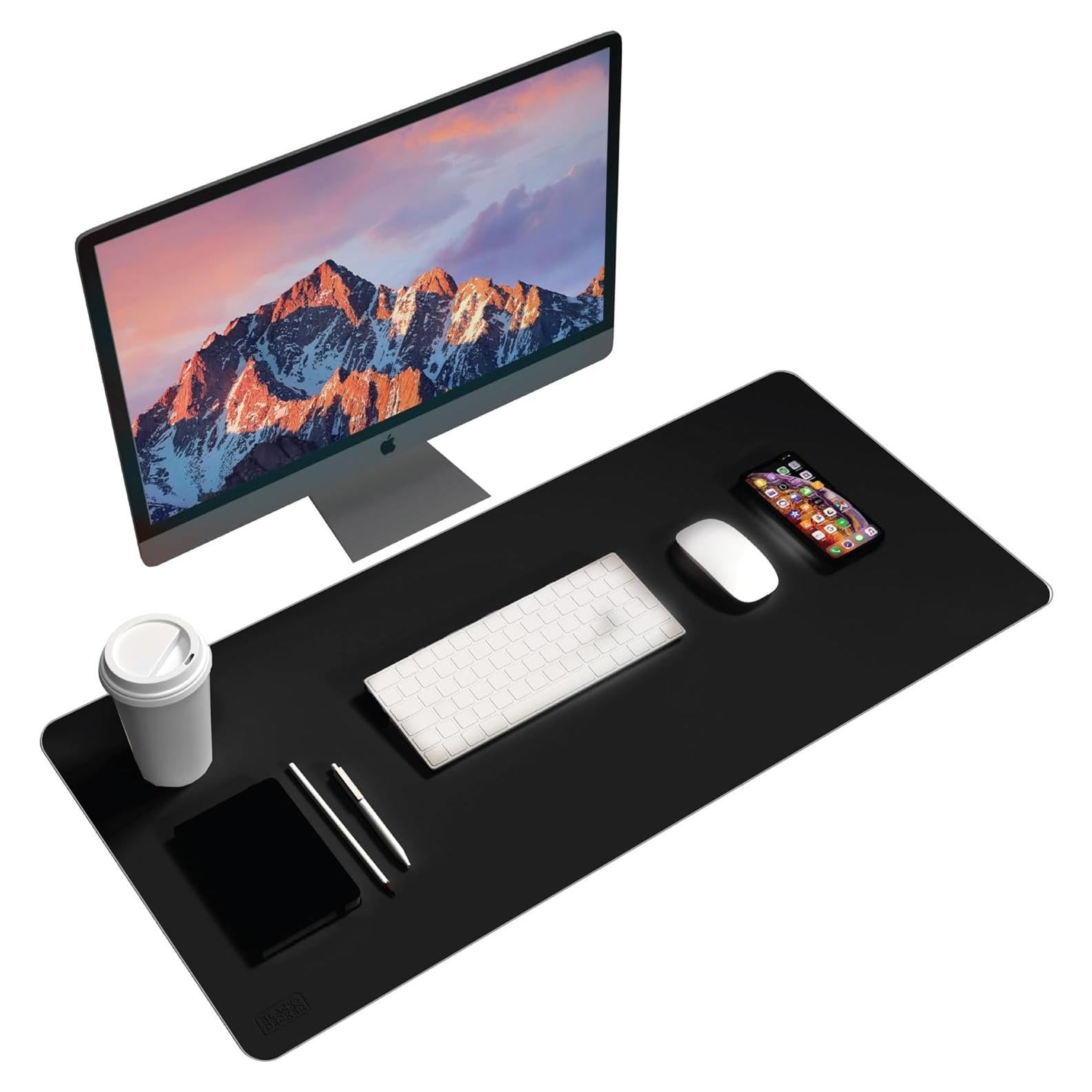 Alfombrilla de Escritorio Black+Decker Cuero Sintético 33x61cm