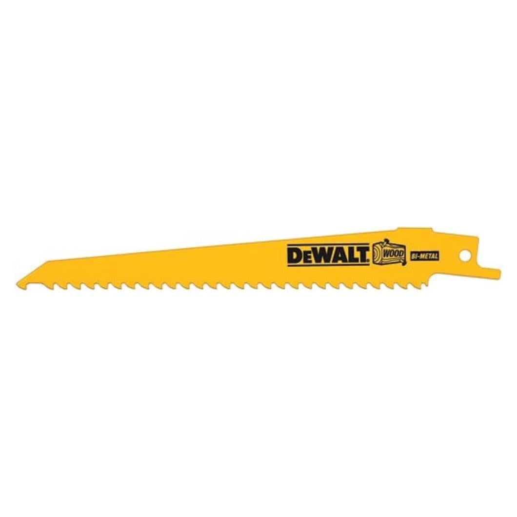 Cuchillas de Sierra Recíproca DEWALT DW4802B 15.24 cm 6 TPI - Paquete 100