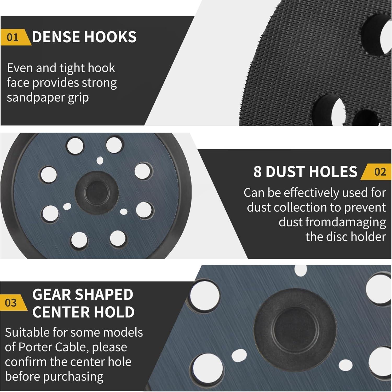 Pad de Reemplazo para Lijadora Orbital 5" Porter Cable 343