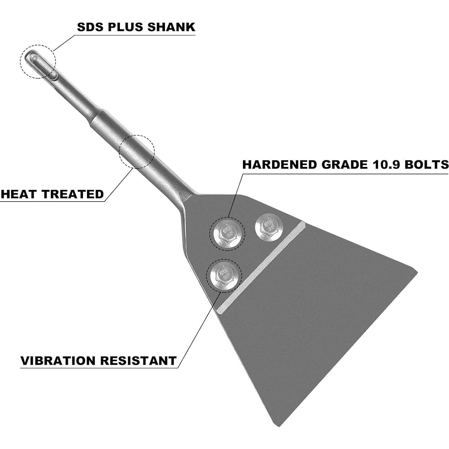 Raspador de Suelo SDS Plus Firecore 5" con Hoja Reemplazable