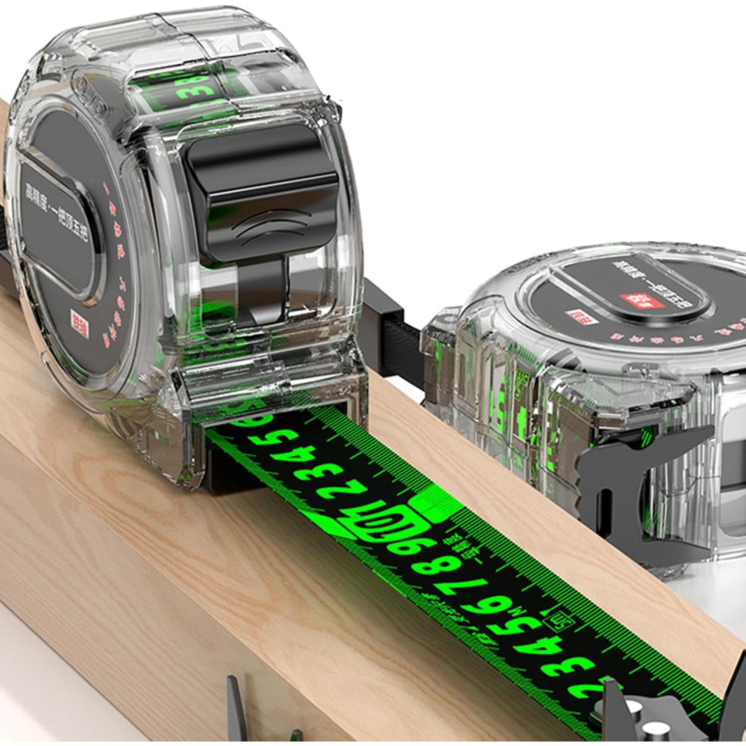 Cinta Métrica Retráctil Hilitand 5m Acero Inoxidable con Caja