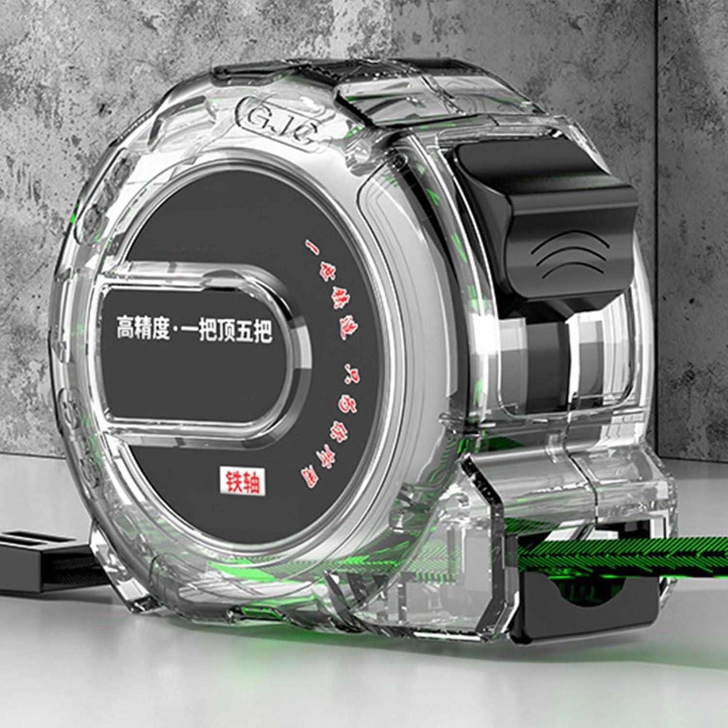 Cinta Métrica Retráctil Hilitand 5m Acero Inoxidable con Caja