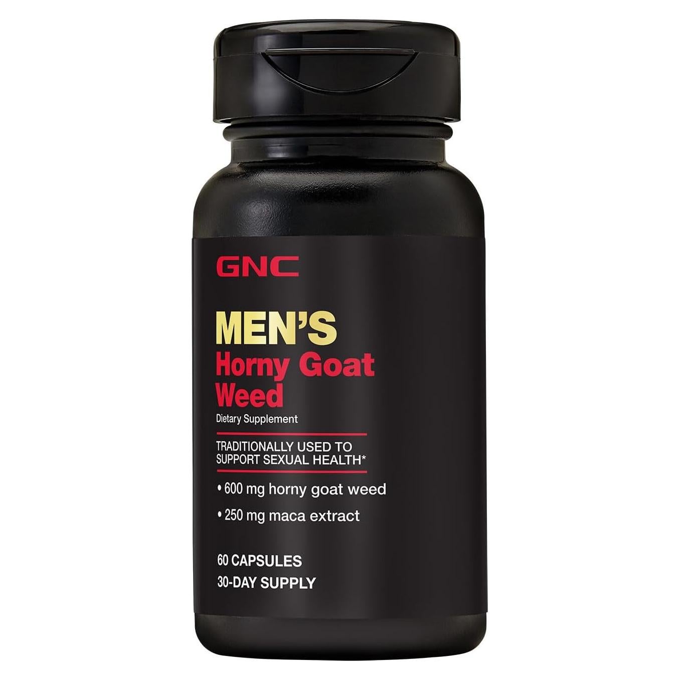 GNC Hierba de Cabra Horny 600 mg - 60 Cápsulas