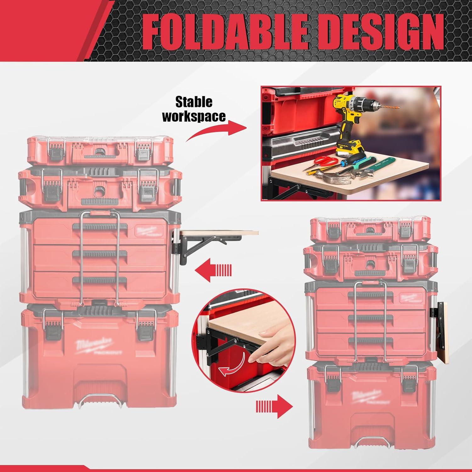 Mesa de Trabajo Plegable BPOPO para Sistema Milwaukee Packout