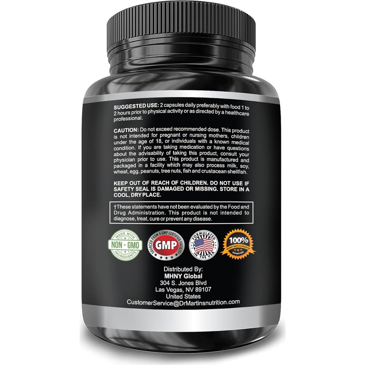 Suplemento Energizante Hierba de Cabra Horny Dr. Martin 120 Cápsulas